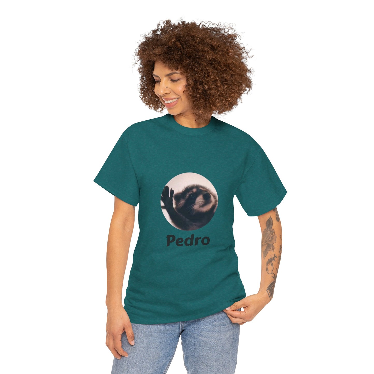 Pedro Raccoon Unisex Heavy Cotton Tee