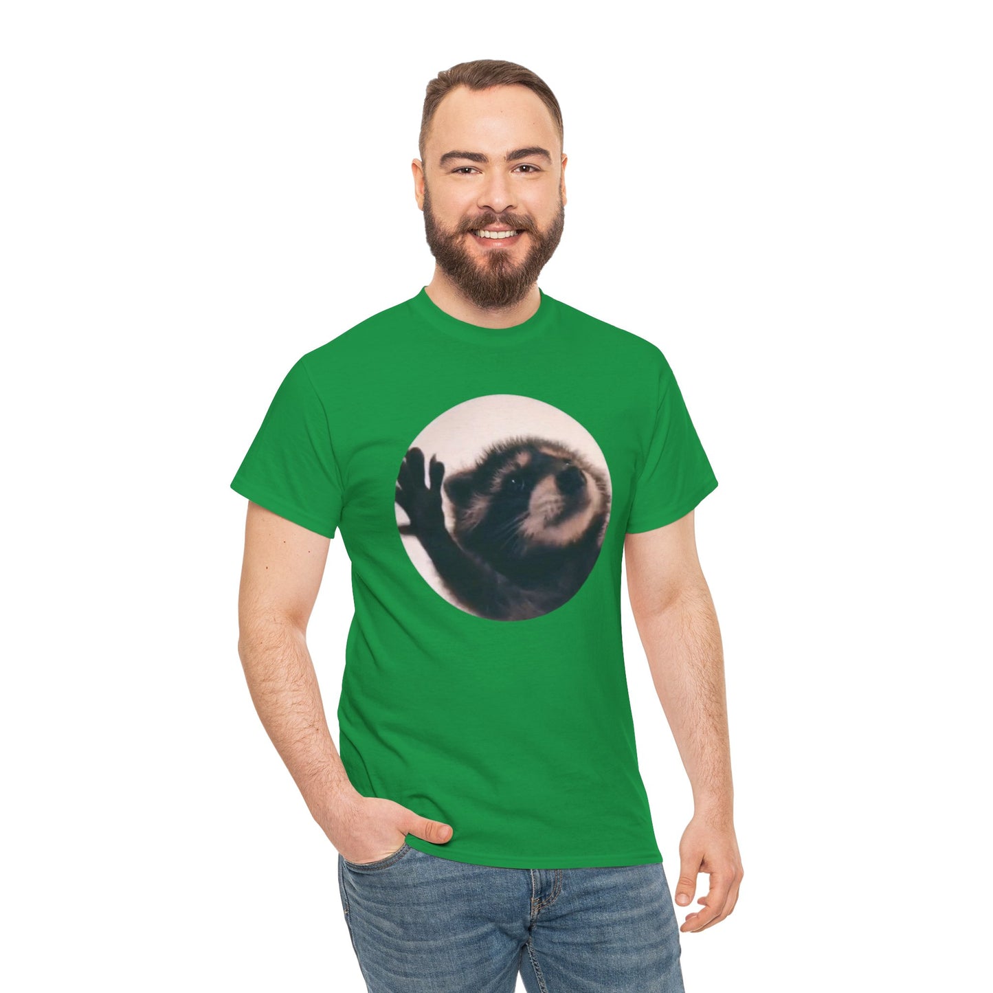 Pedro Raccoon Unisex Heavy Cotton Tee