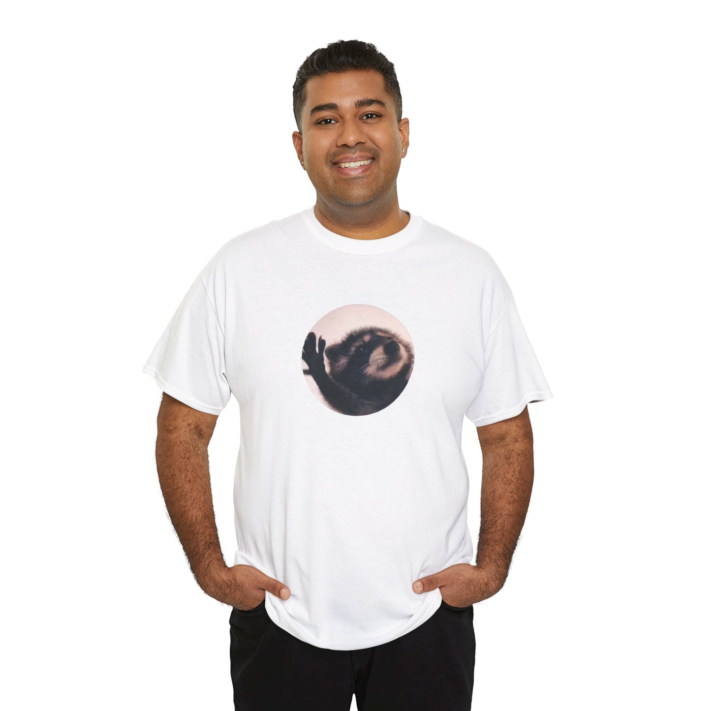 Pedro Raccoon Unisex Heavy Cotton Tee