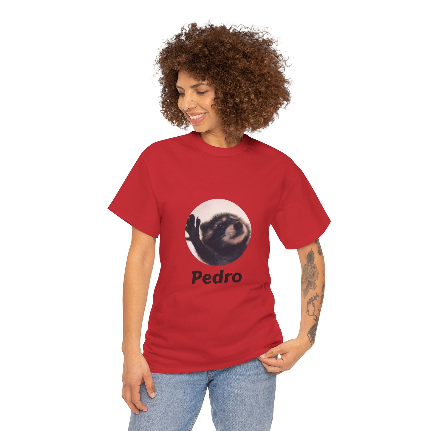 Pedro Raccoon Unisex Heavy Cotton Tee