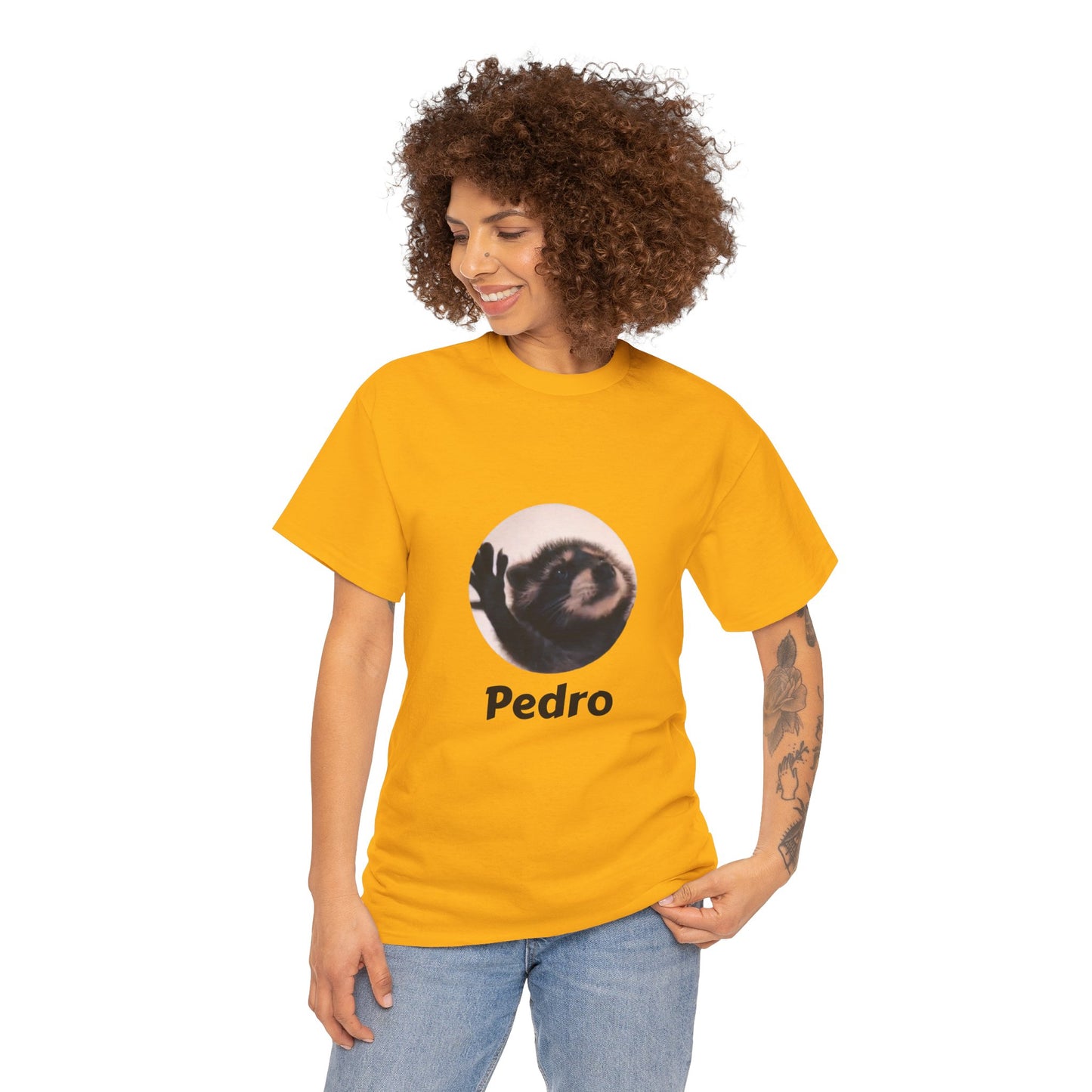 Pedro Raccoon Unisex Heavy Cotton Tee