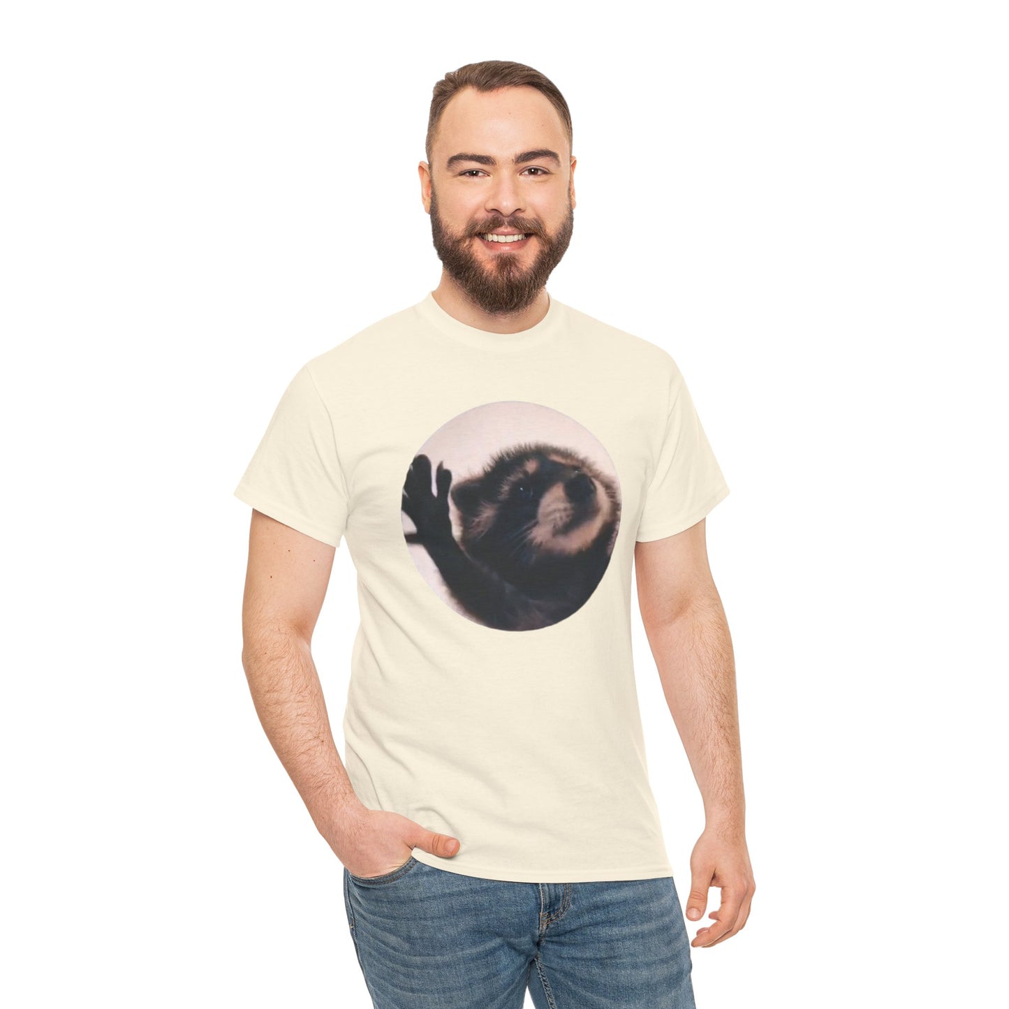 Pedro Raccoon Unisex Heavy Cotton Tee