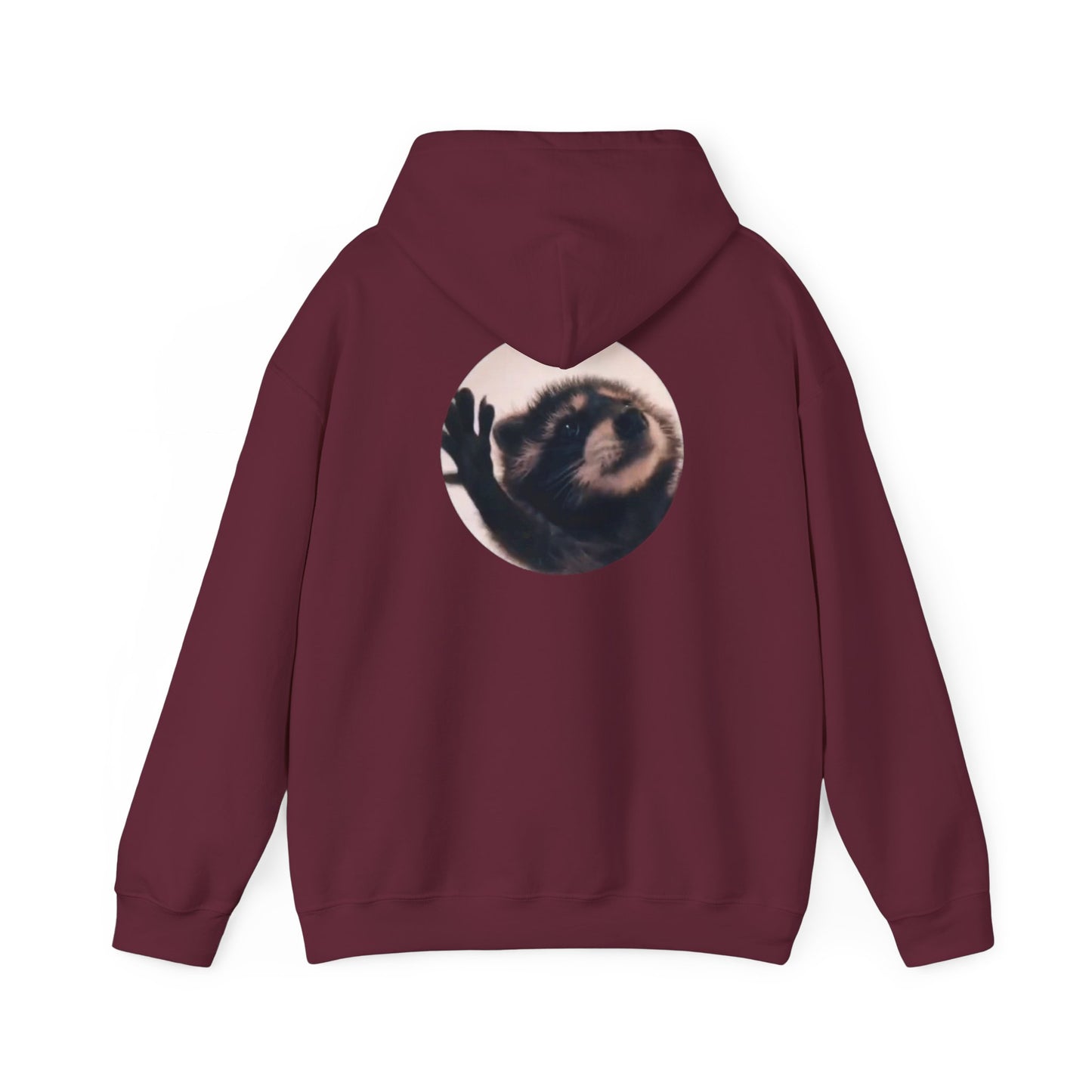 Pedro Raccoon Front and Back Unisex Heavy Blend™ Hooded Sweatshirt