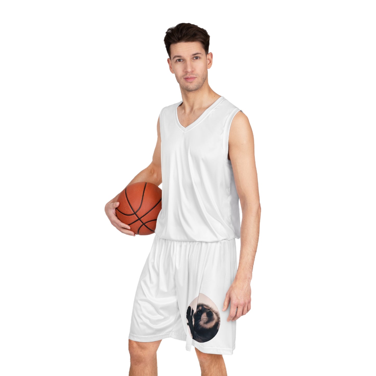 Pedro Raccoon Basketball Shorts (AOP)