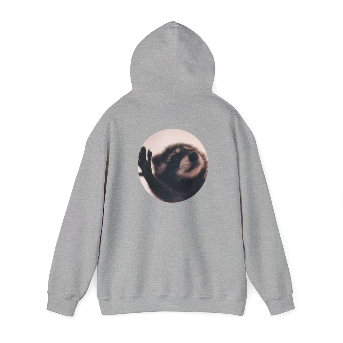 Pedro Raccoon Front and Back Unisex Heavy Blend™ Hooded Sweatshirt