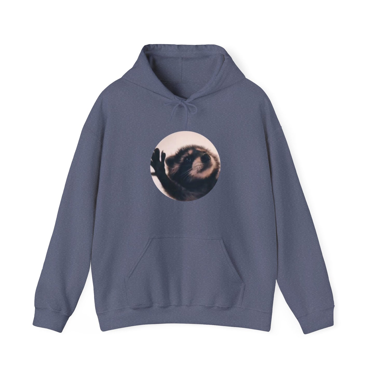 Pedro Raccoon Front Only Unisex Heavy Blend™ Hooded Sweatshirt