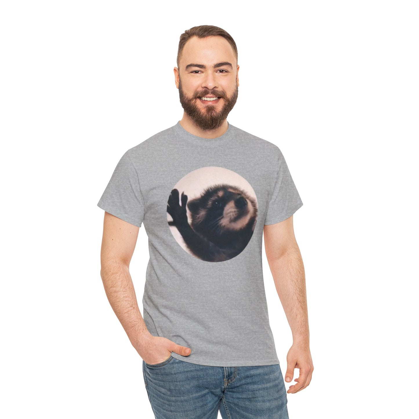 Pedro Raccoon Unisex Heavy Cotton Tee