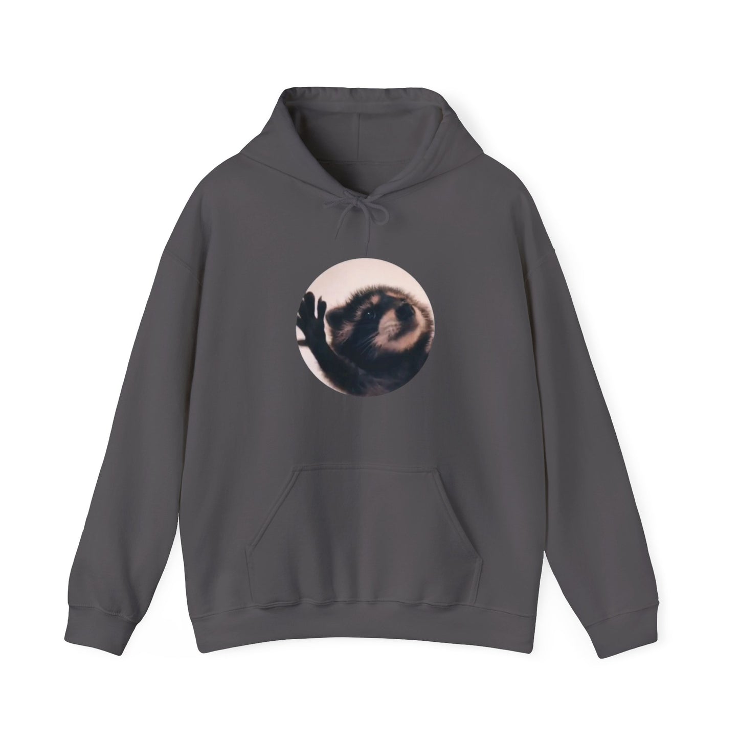 Pedro Raccoon Front Only Unisex Heavy Blend™ Hooded Sweatshirt