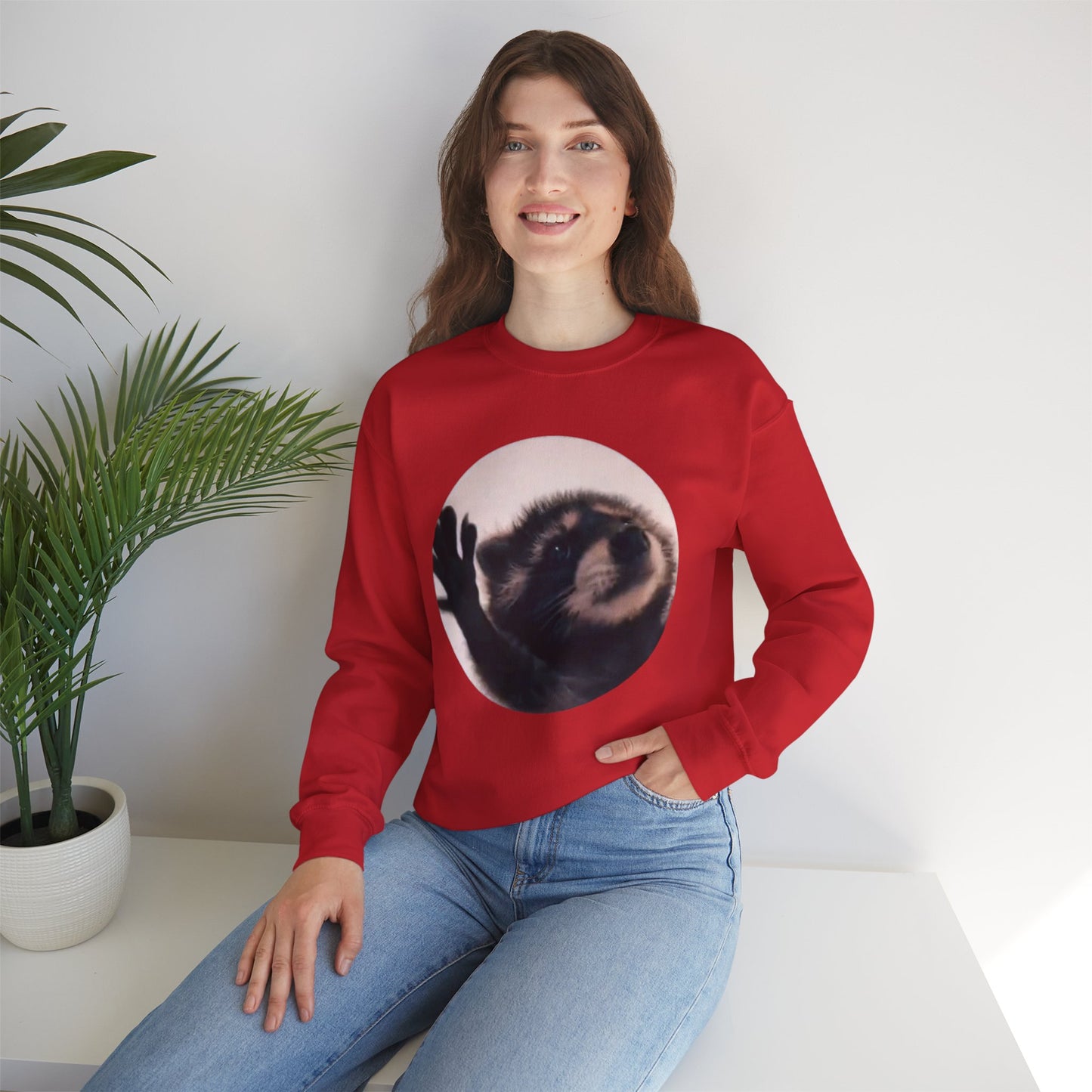 Pedro Raccoon Unisex Heavy Blend™ Crewneck Sweatshirt