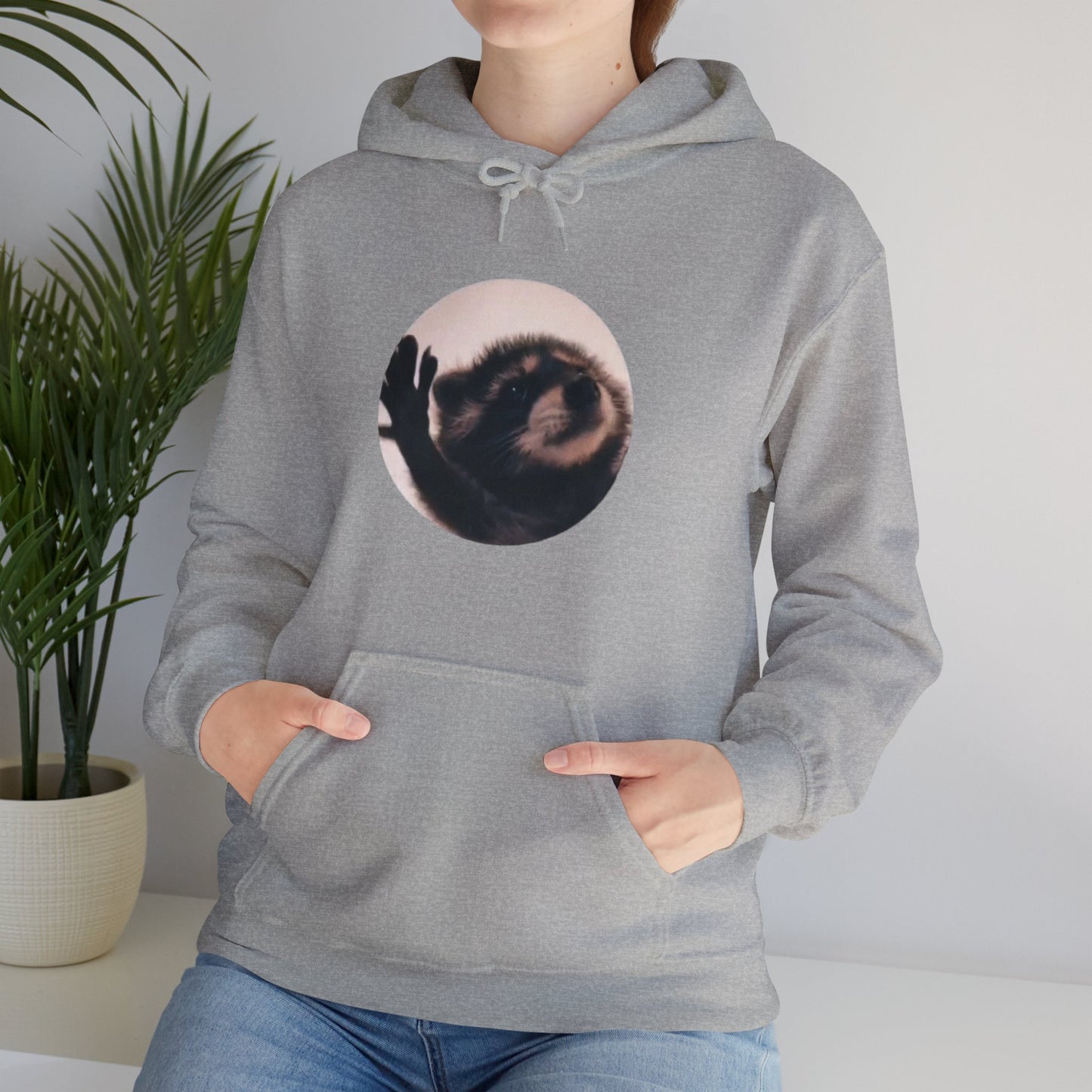 Pedro Raccoon Front Only Unisex Heavy Blend™ Hooded Sweatshirt