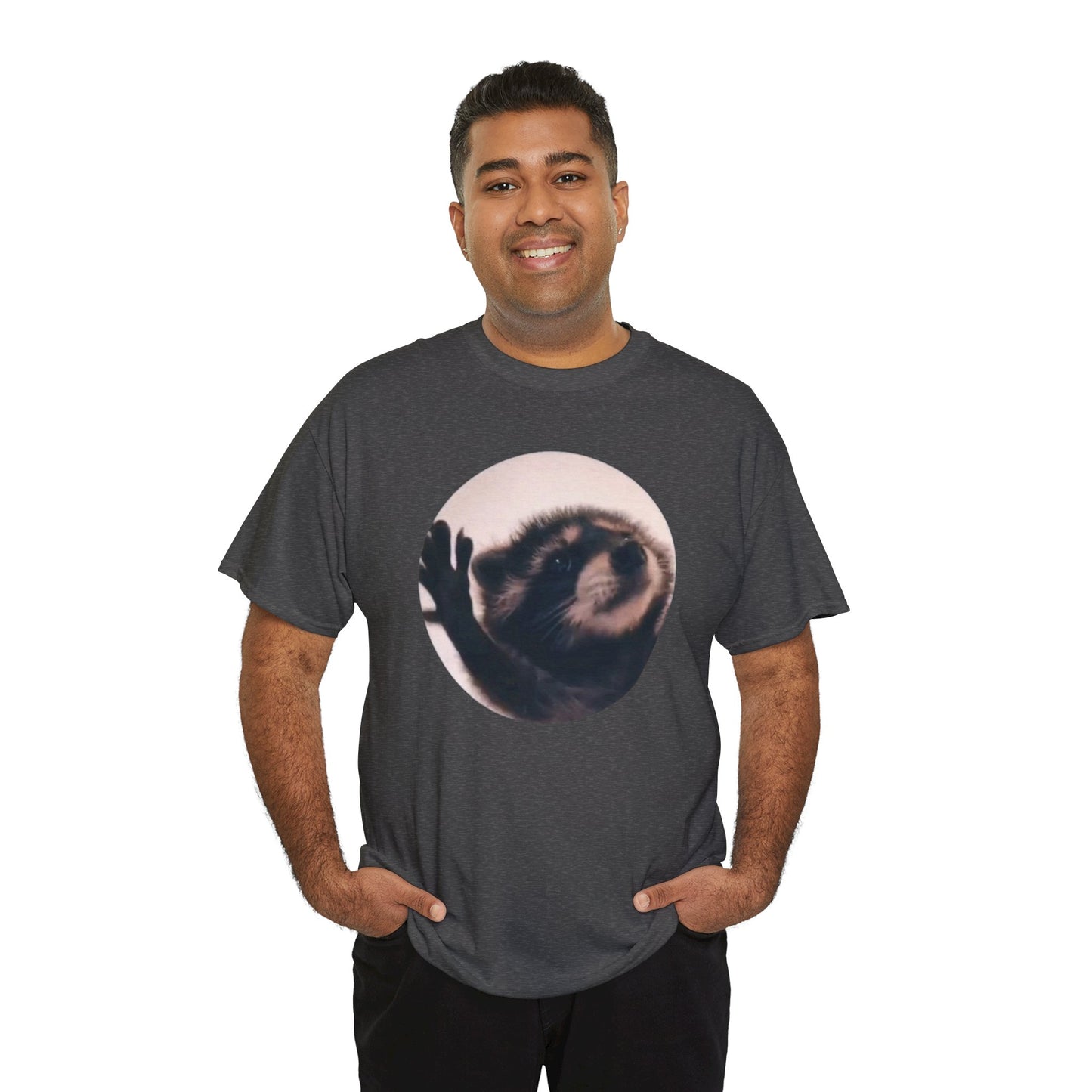 Pedro Raccoon Unisex Heavy Cotton Tee