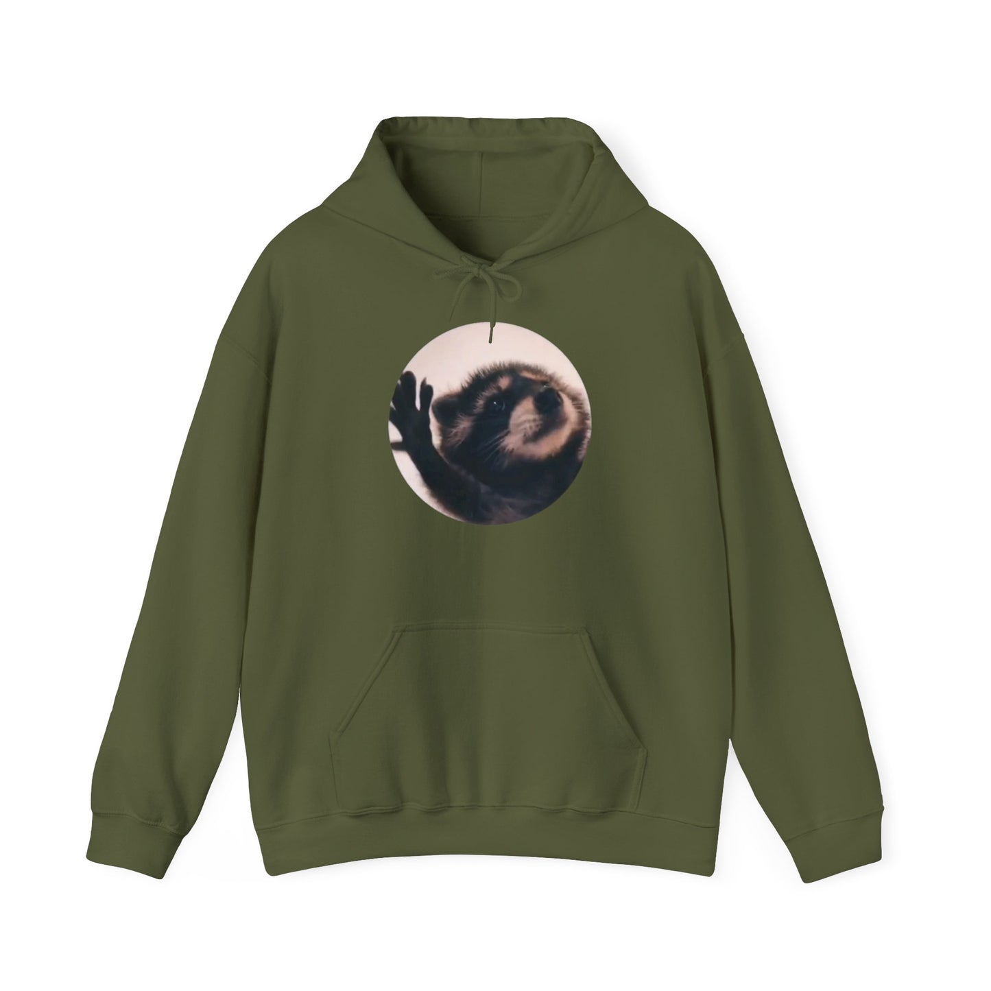 Pedro Raccoon Front and Back Unisex Heavy Blend™ Hooded Sweatshirt