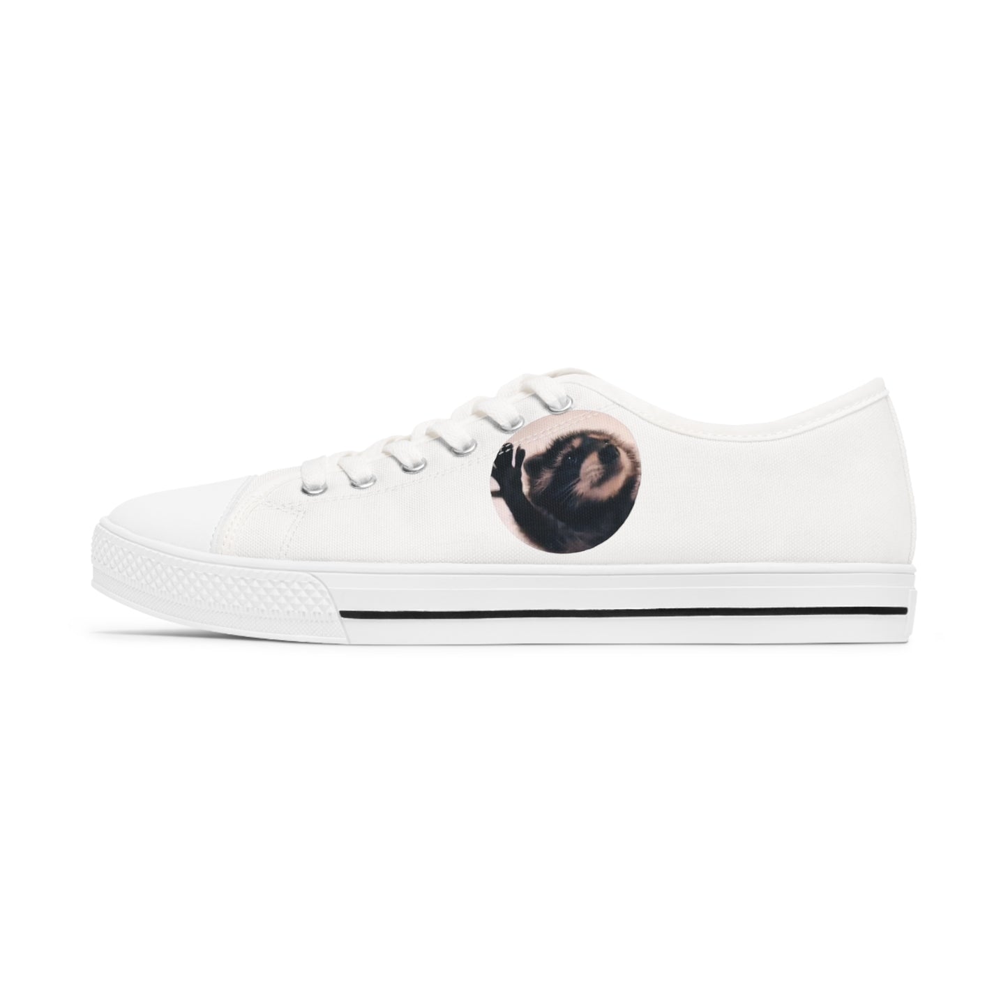 Pedro Raccoon Women's Low Top Sneakers