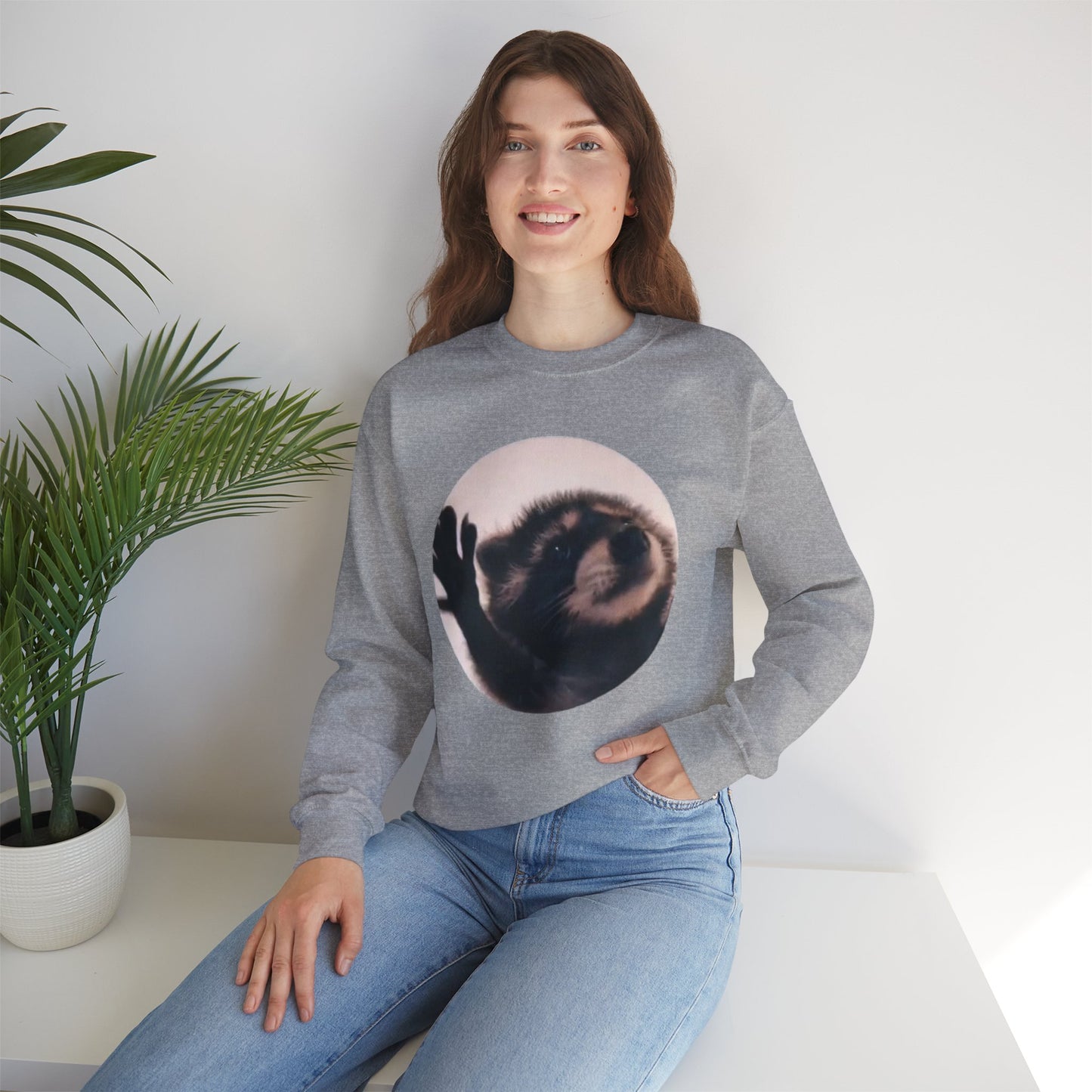 Pedro Raccoon Unisex Heavy Blend™ Crewneck Sweatshirt