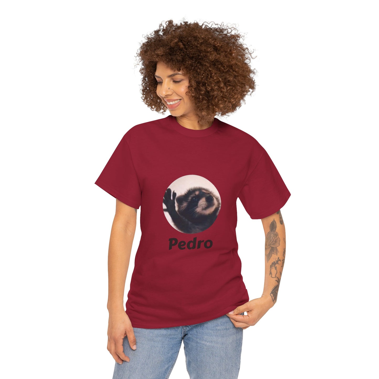 Pedro Raccoon Unisex Heavy Cotton Tee