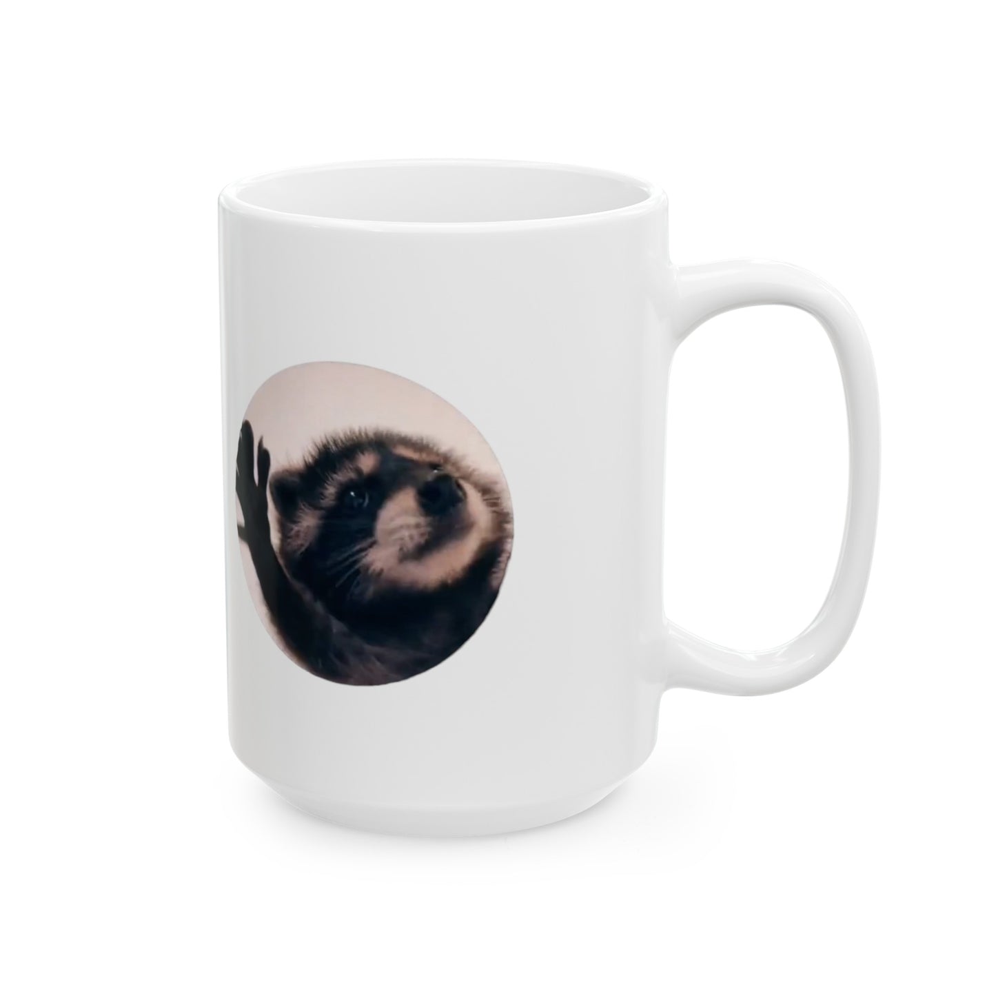 Pedro Raccoon Ceramic Mug, (330ml, 440ml)