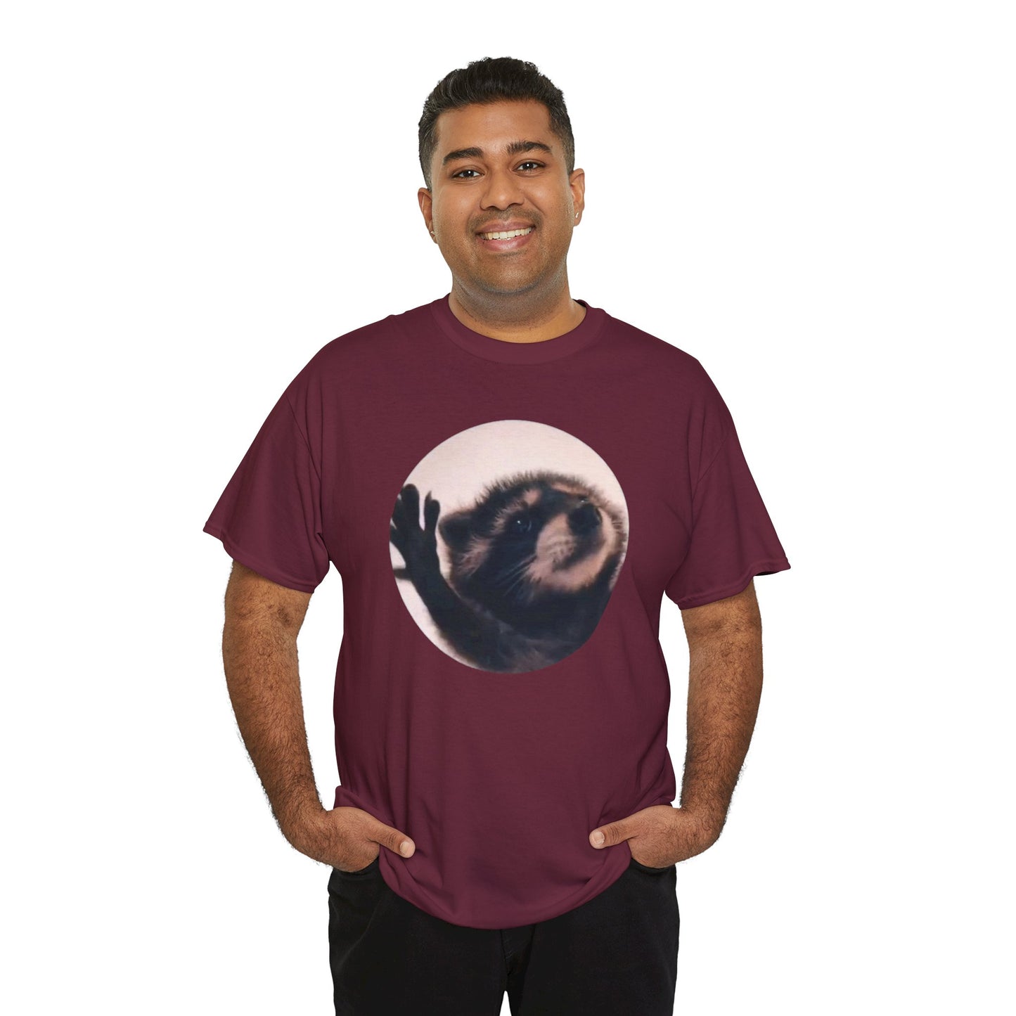 Pedro Raccoon Unisex Heavy Cotton Tee