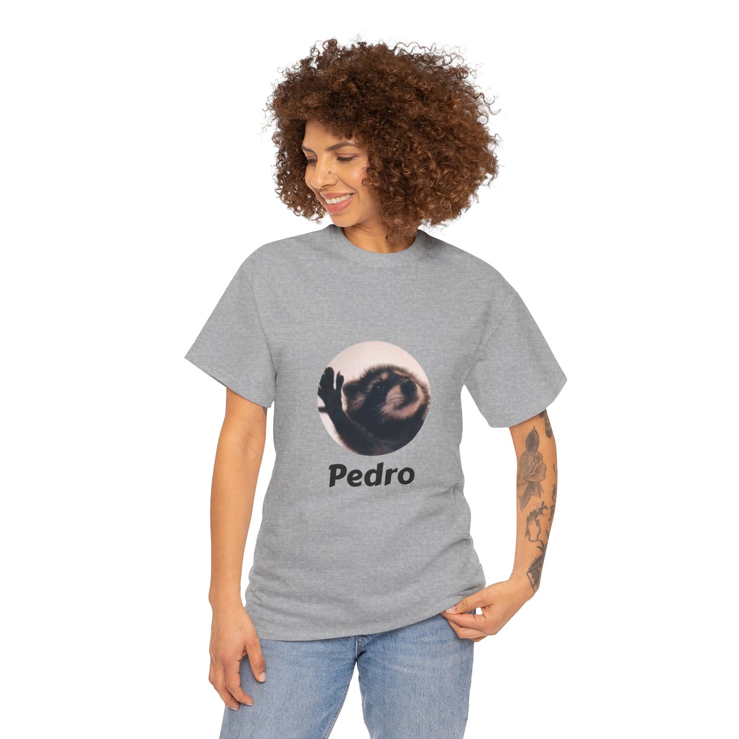 Pedro Raccoon Unisex Heavy Cotton Tee