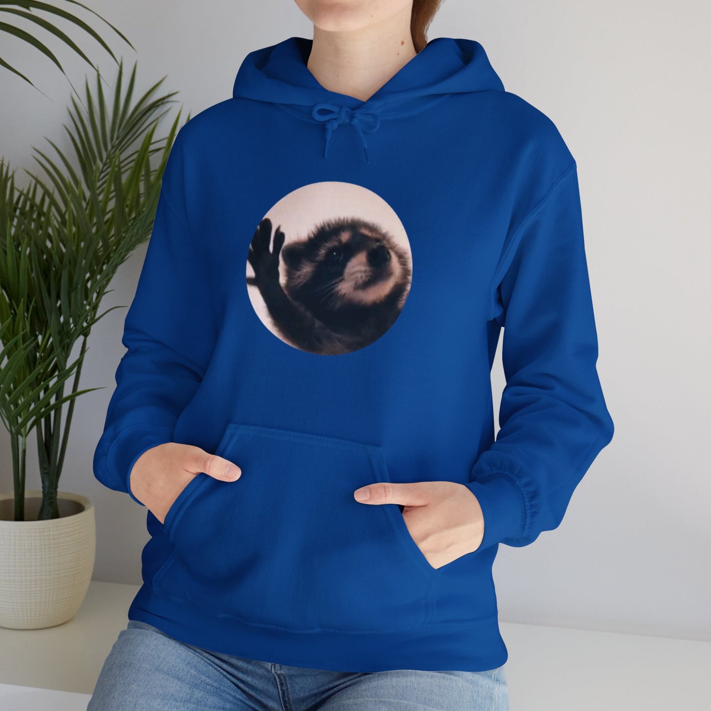 Pedro Raccoon Front Only Unisex Heavy Blend™ Hooded Sweatshirt