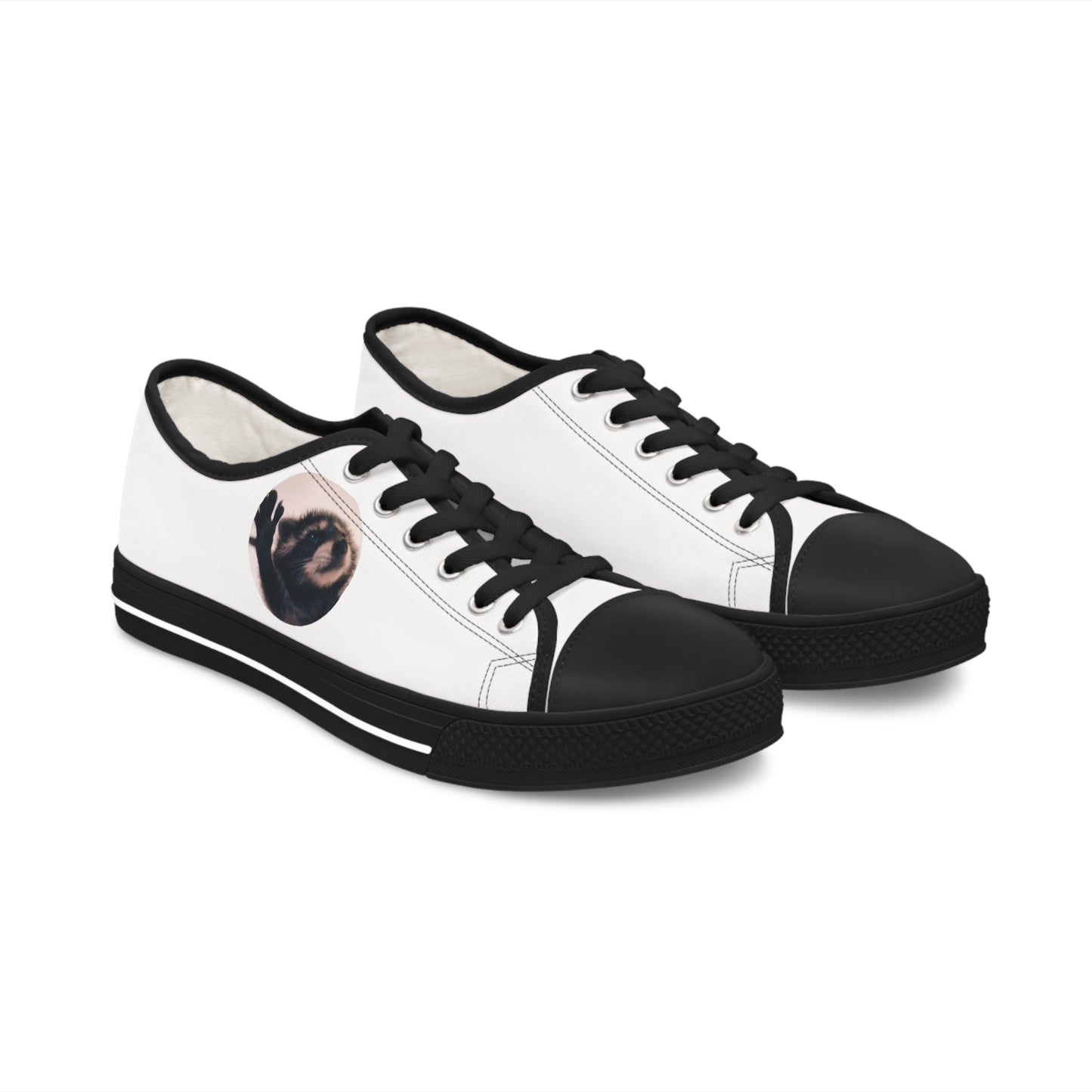 Pedro Raccoon Women's Low Top Sneakers