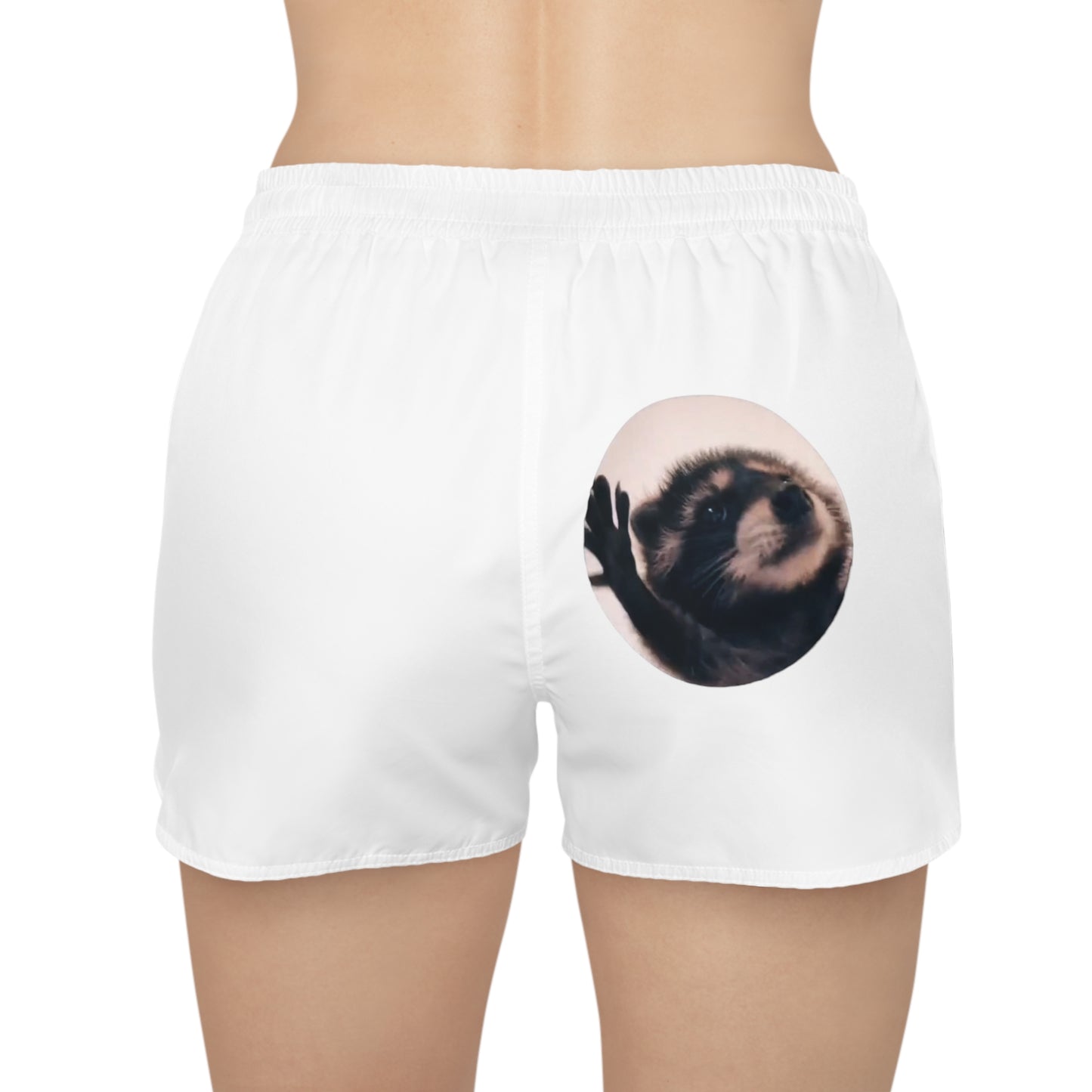 Pedro Raccoon Front and Back Women's Casual Shorts (AOP)