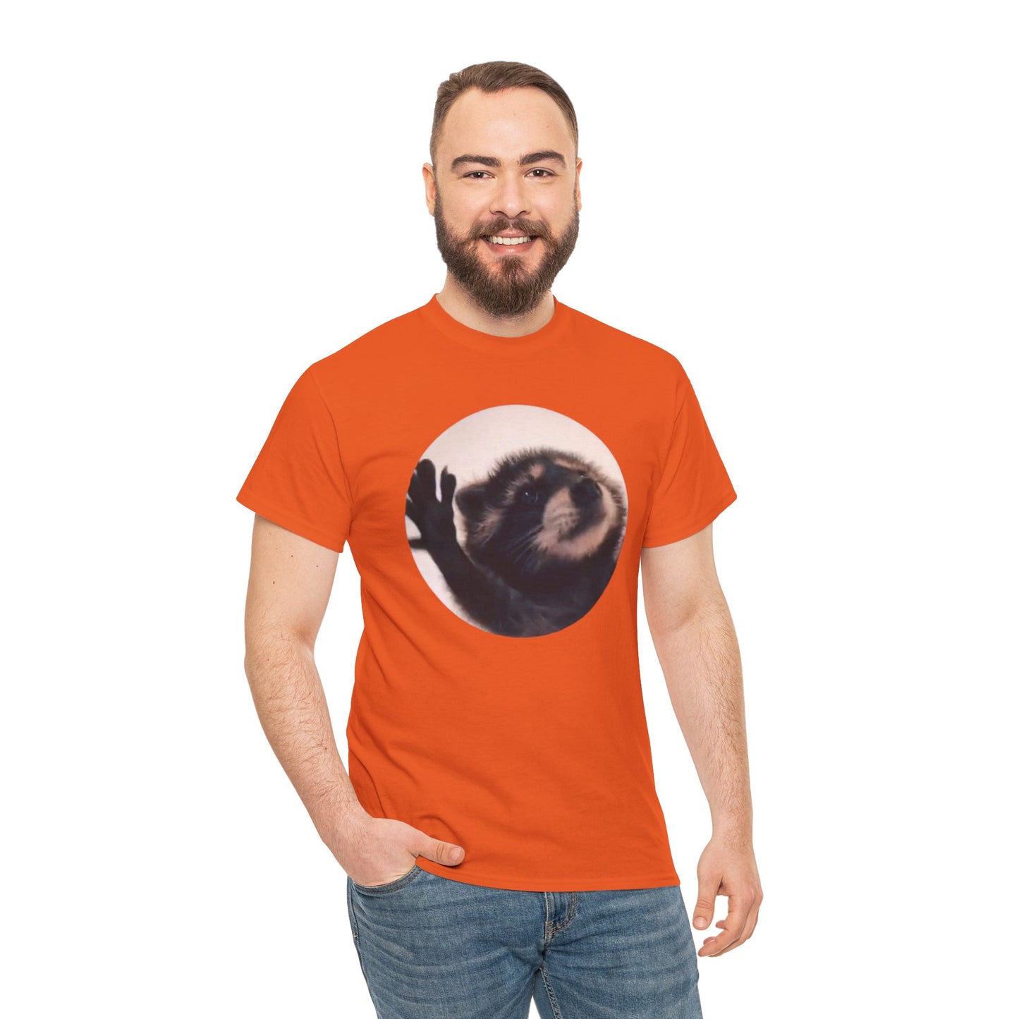 Pedro Raccoon Unisex Heavy Cotton Tee