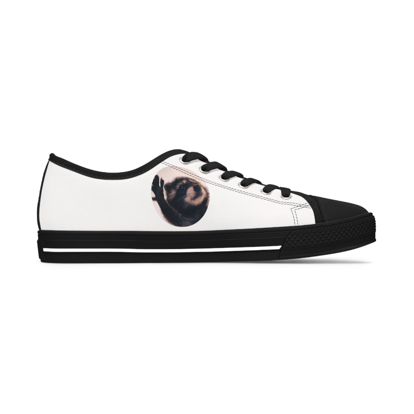 Pedro Raccoon Women's Low Top Sneakers