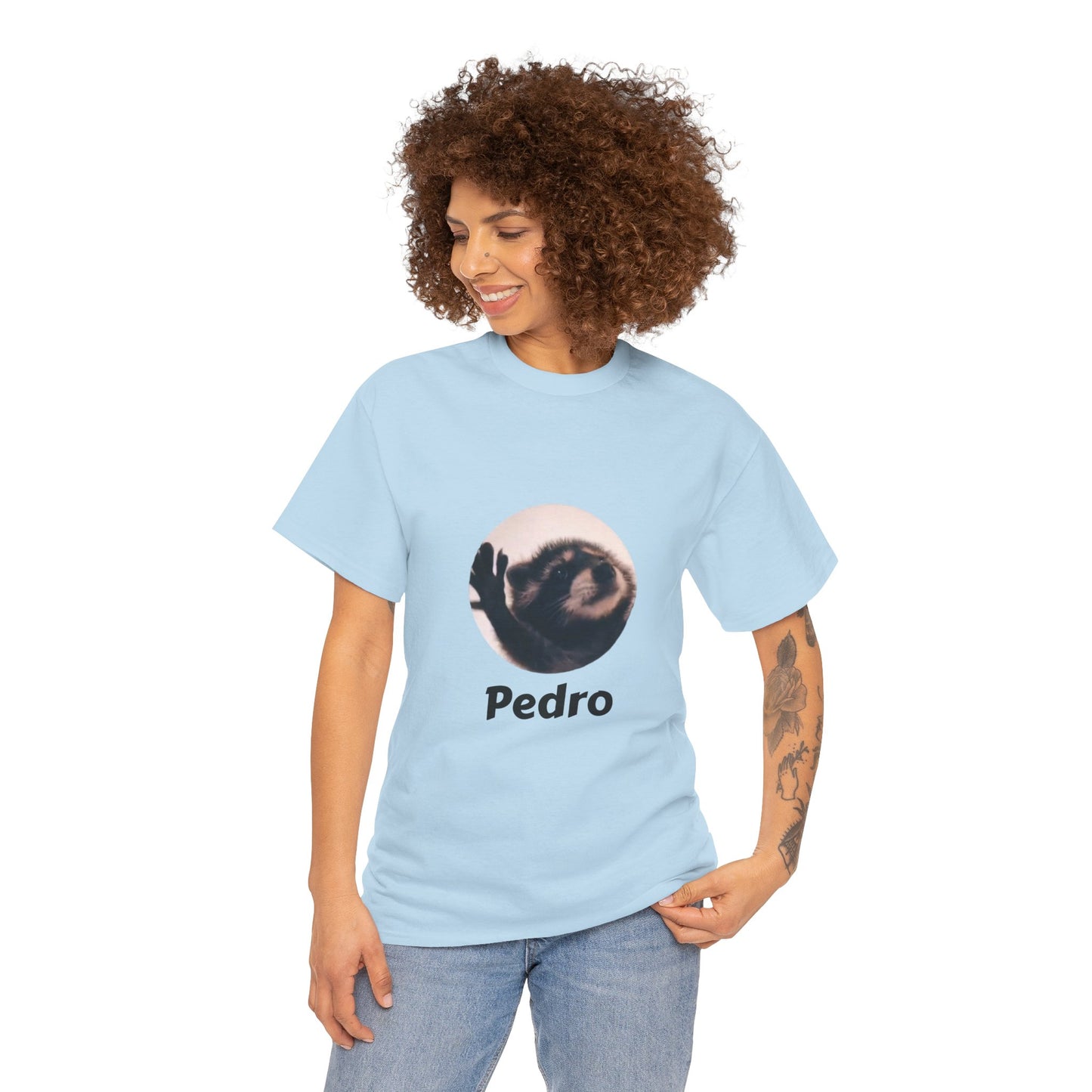 Pedro Raccoon Unisex Heavy Cotton Tee