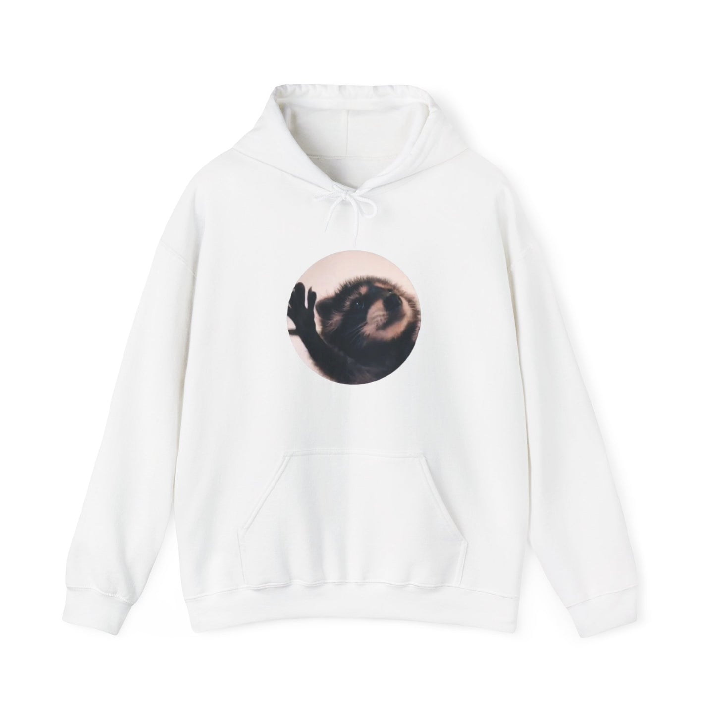 Pedro Raccoon Front Only Unisex Heavy Blend™ Hooded Sweatshirt