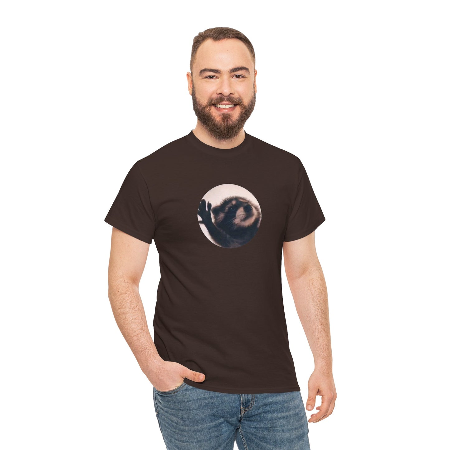 Pedro Raccoon Unisex Heavy Cotton Tee