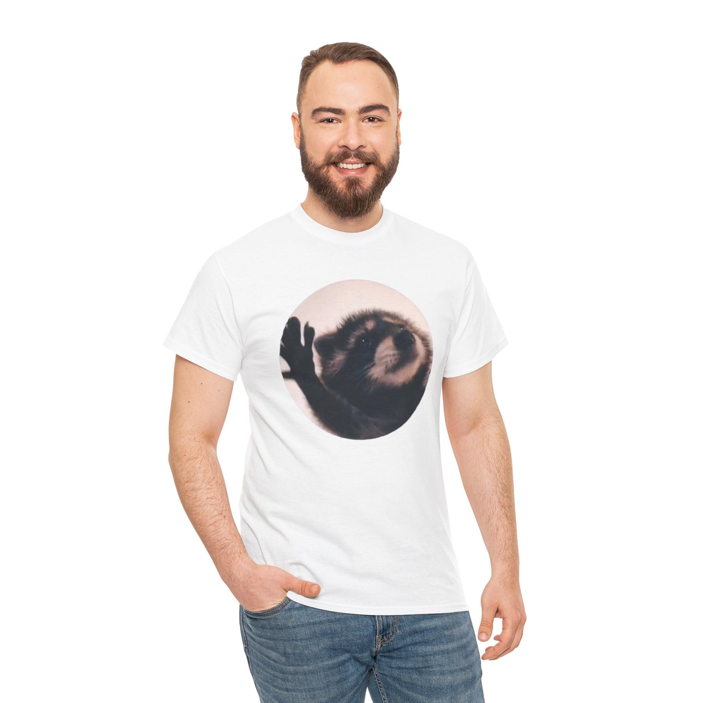 Pedro Raccoon Unisex Heavy Cotton Tee