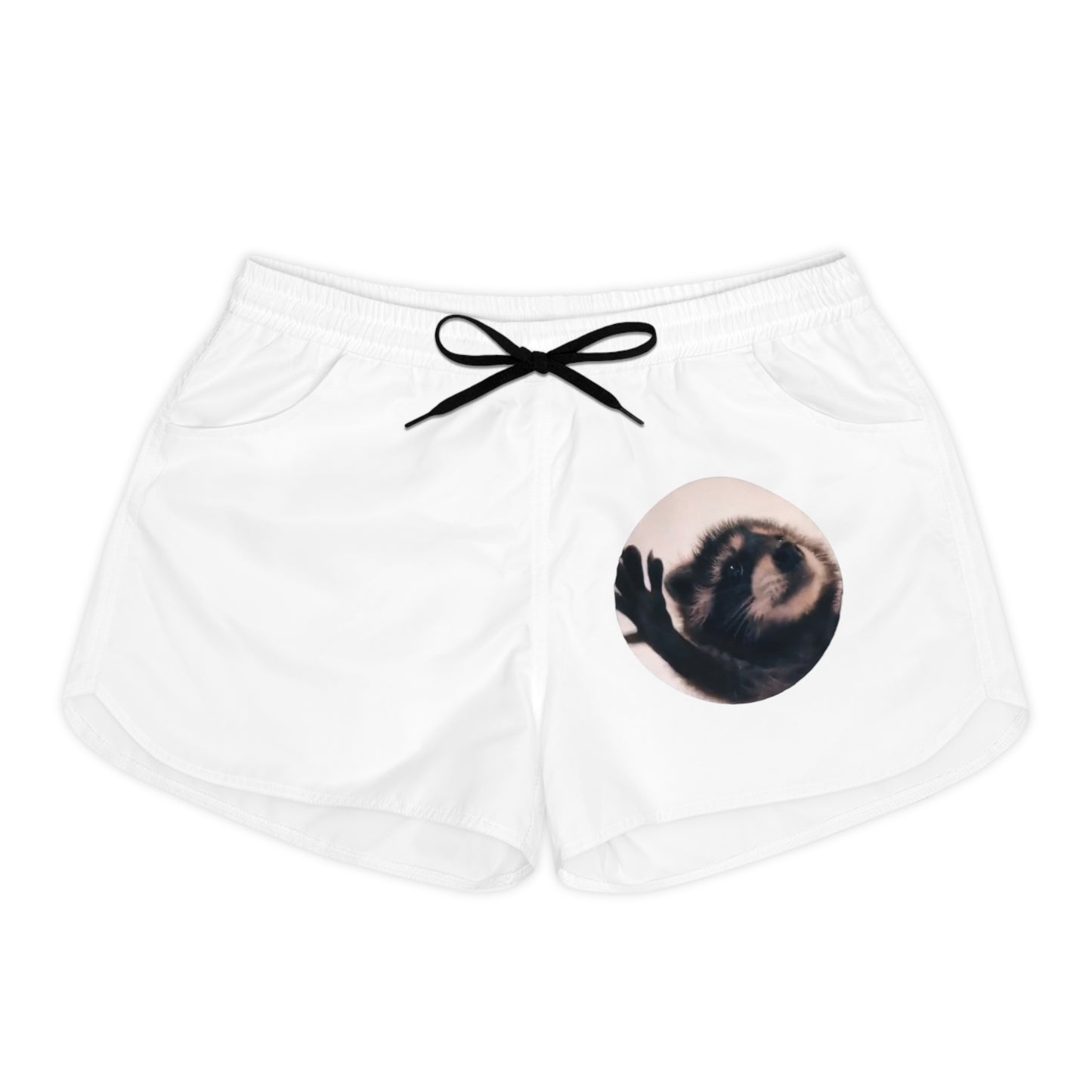 Pedro Raccoon Front and Back Women's Casual Shorts (AOP)