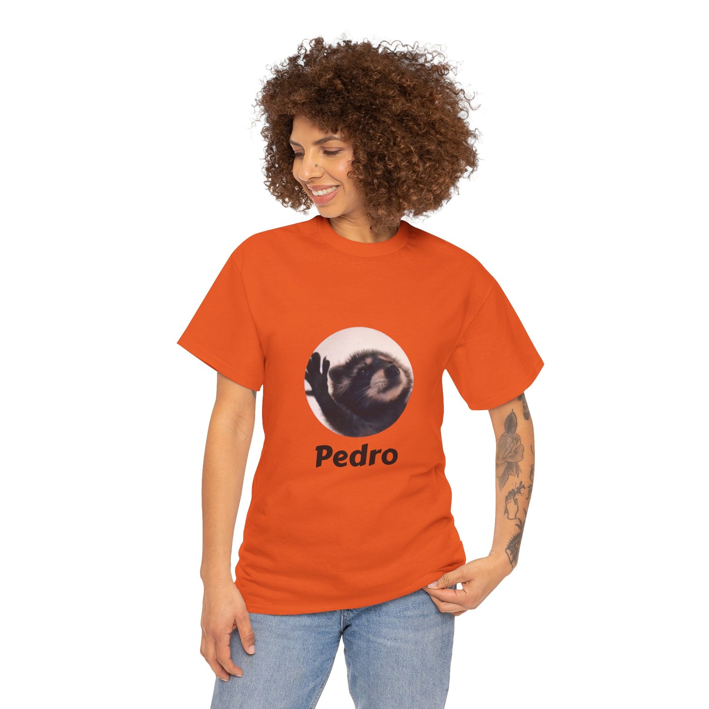 Pedro Raccoon Unisex Heavy Cotton Tee