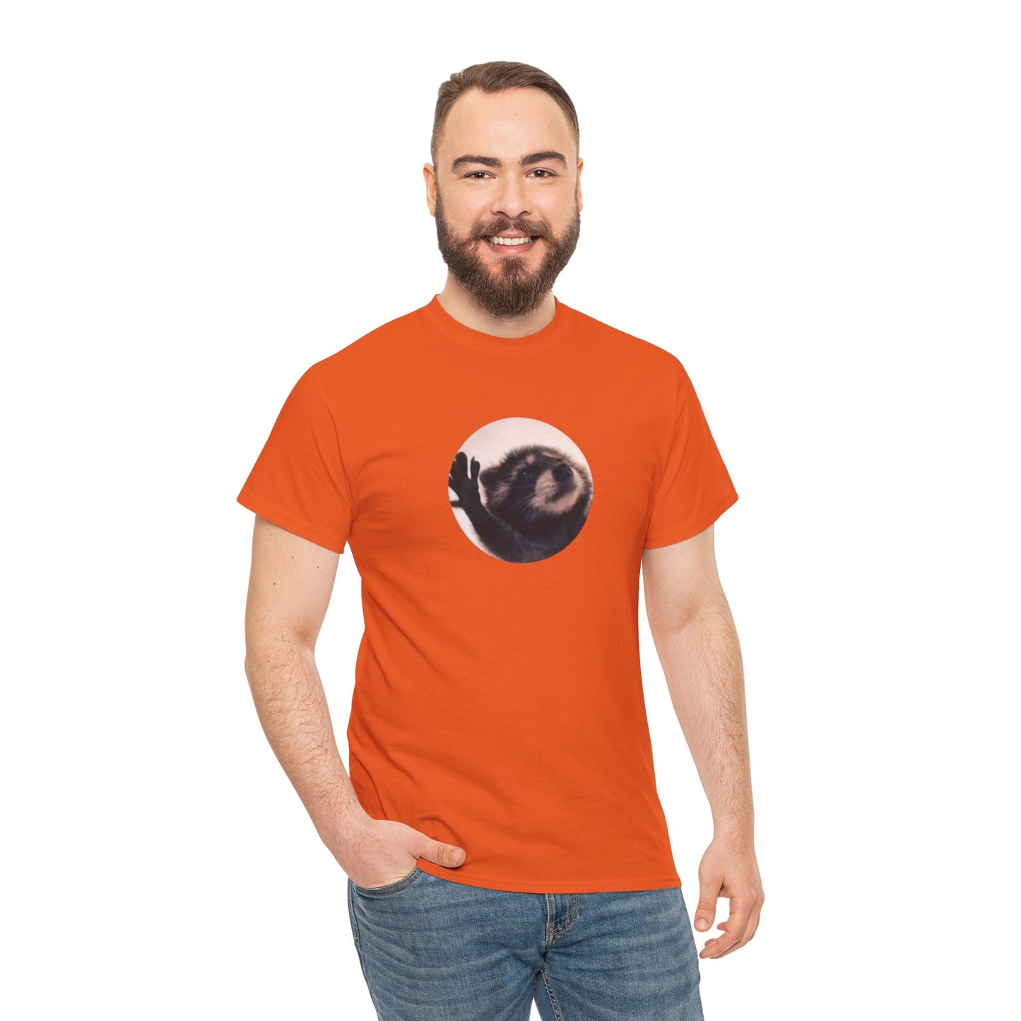 Pedro Raccoon Unisex Heavy Cotton Tee