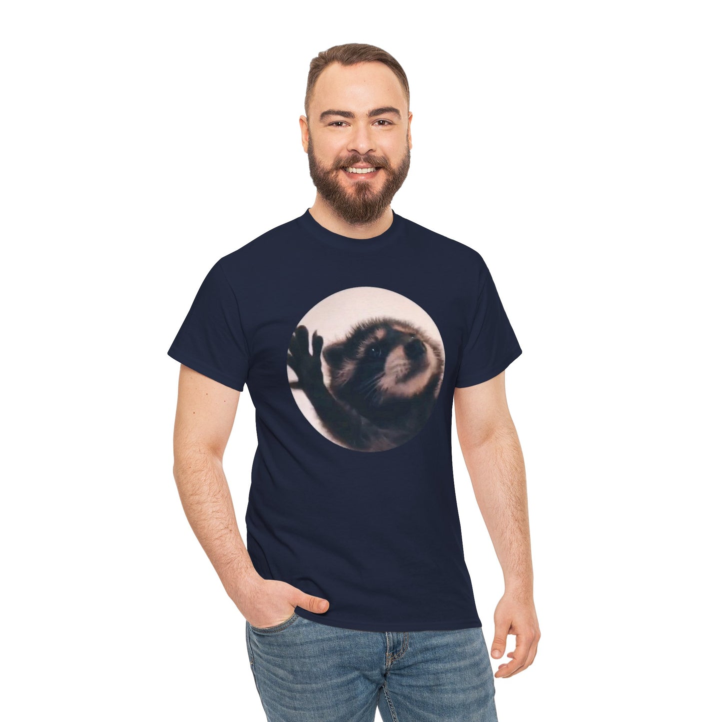 Pedro Raccoon Unisex Heavy Cotton Tee