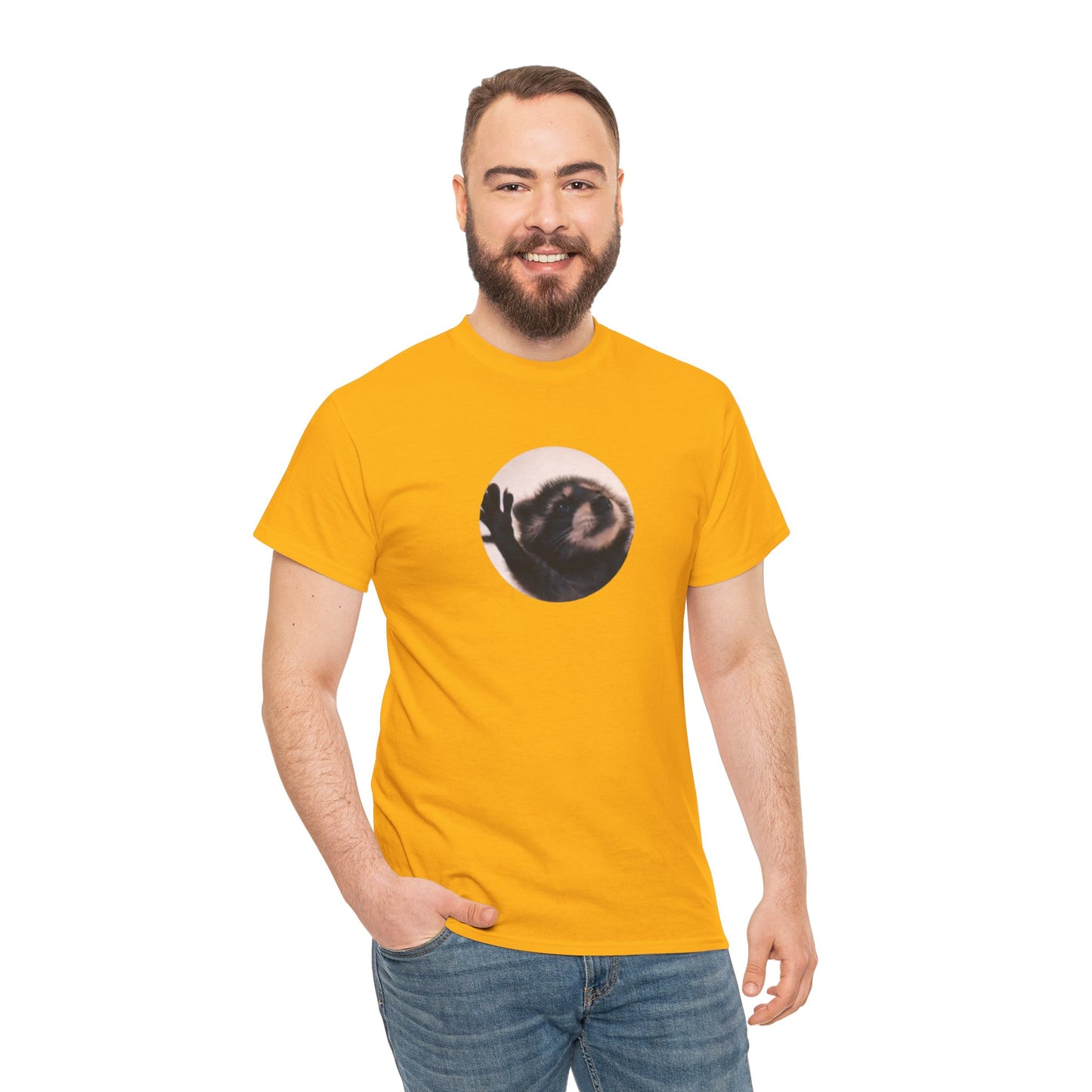 Pedro Raccoon Unisex Heavy Cotton Tee