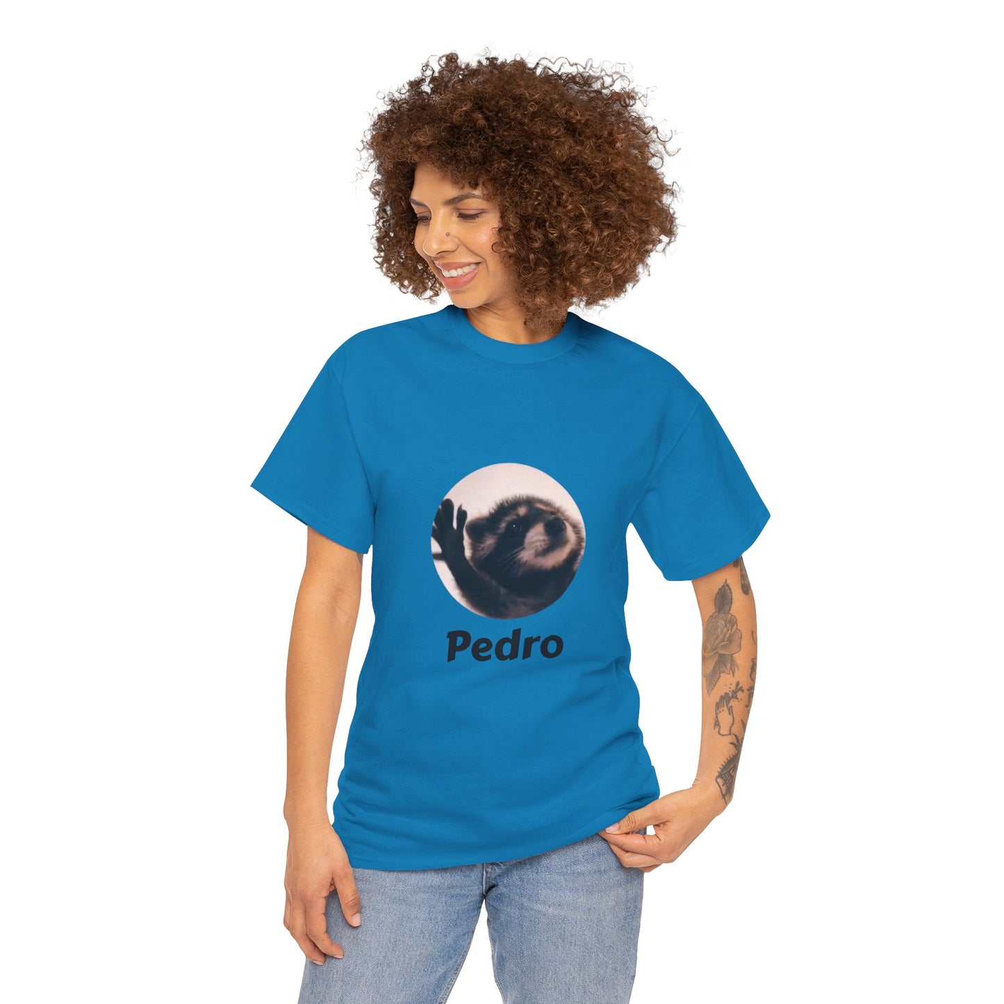 Pedro Raccoon Unisex Heavy Cotton Tee