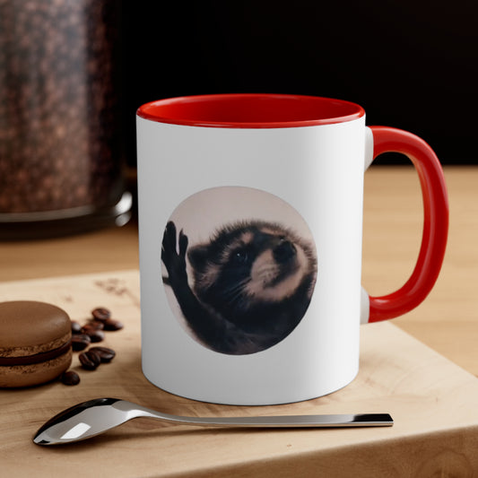 Pedro Raccoon Accent Coffee Mug, 11oz (330ml)