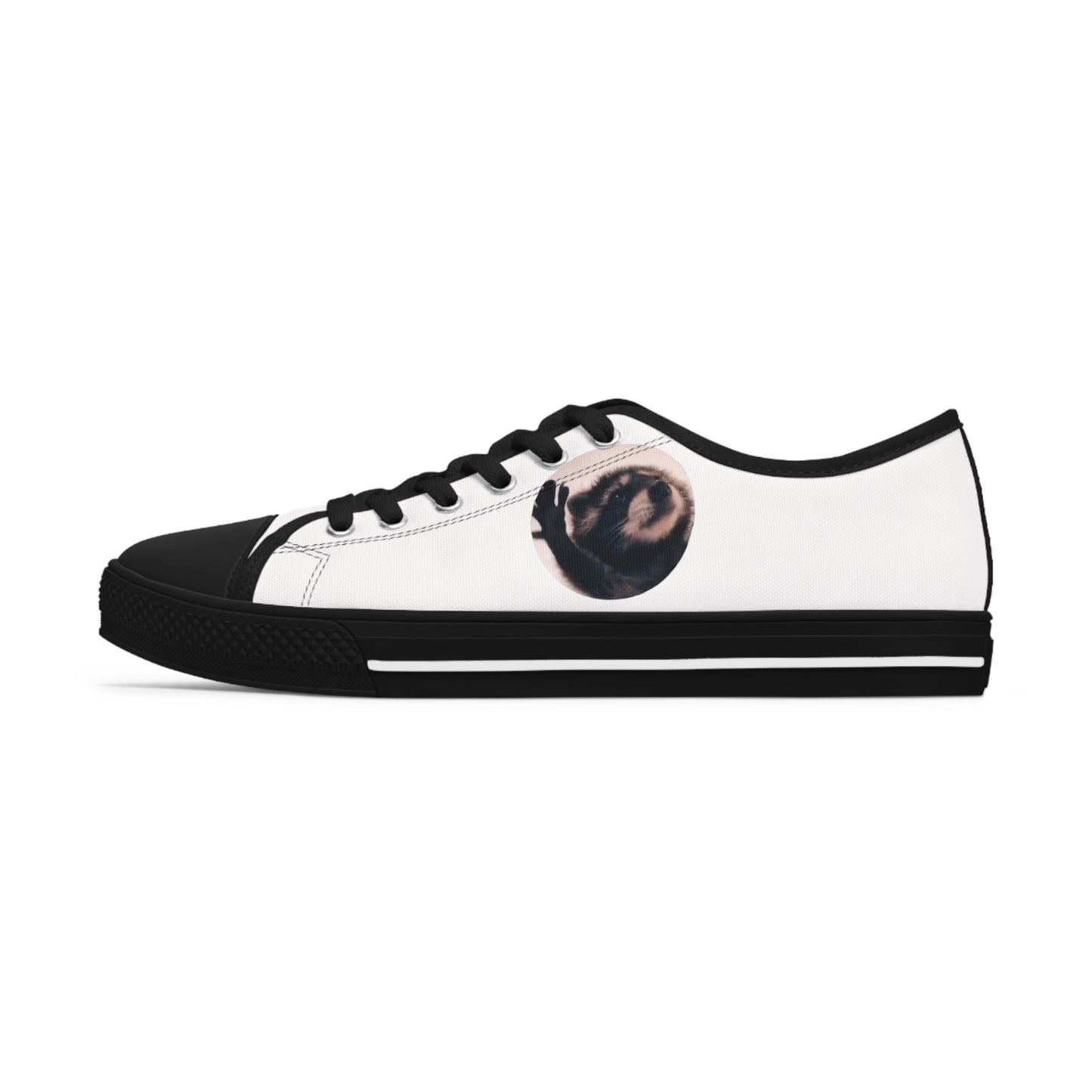 Pedro Raccoon Women's Low Top Sneakers