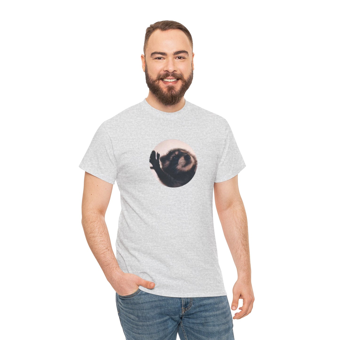 Pedro Raccoon Unisex Heavy Cotton Tee