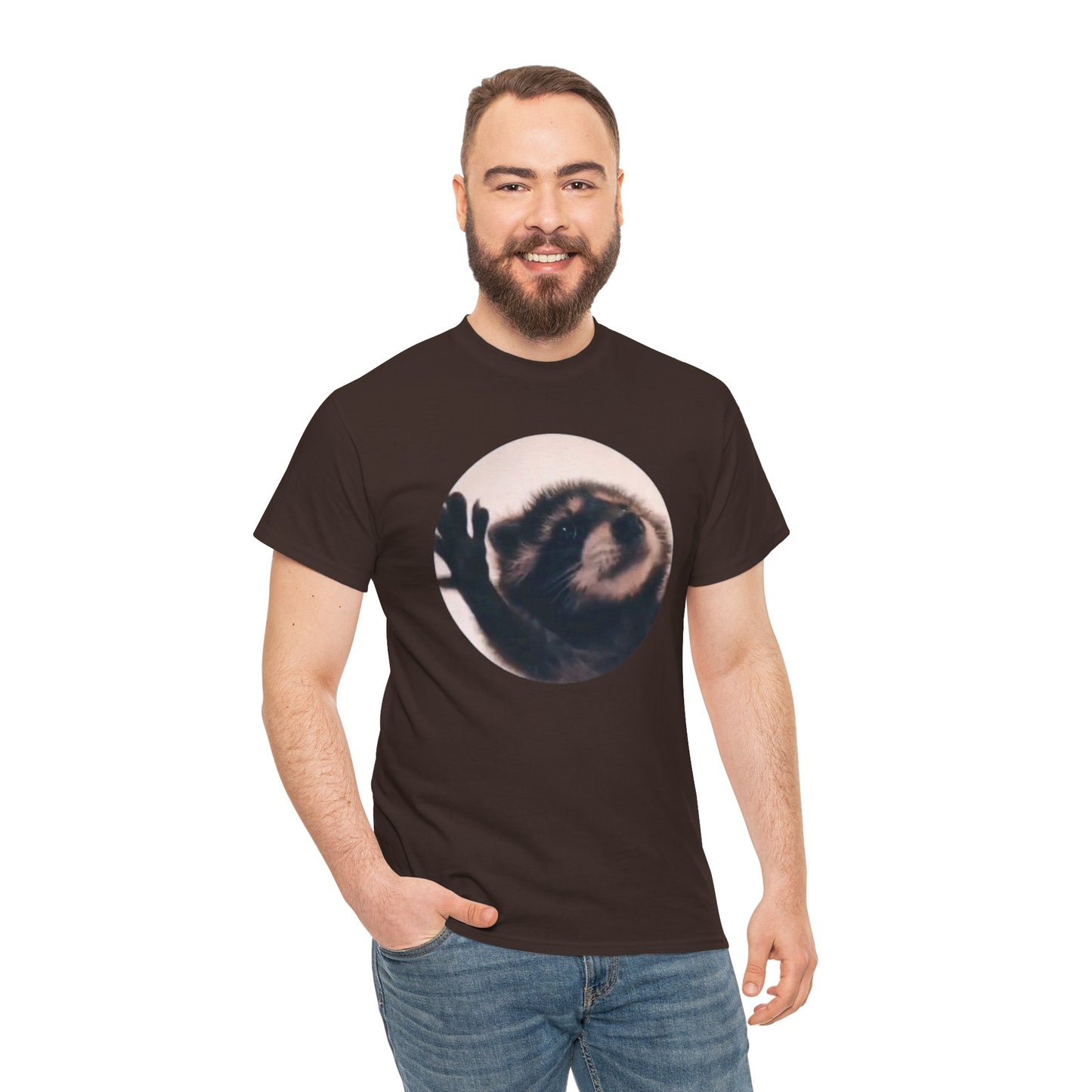 Pedro Raccoon Unisex Heavy Cotton Tee