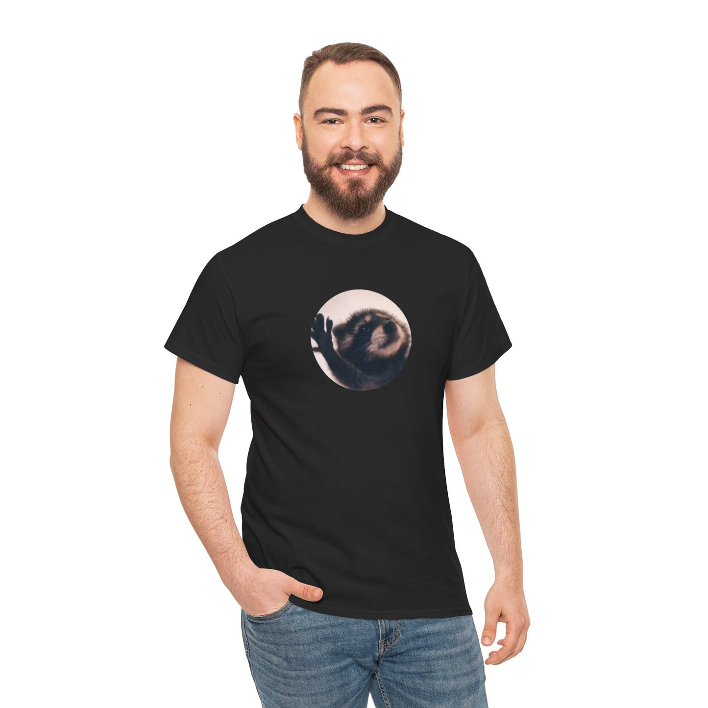 Pedro Raccoon Unisex Heavy Cotton Tee