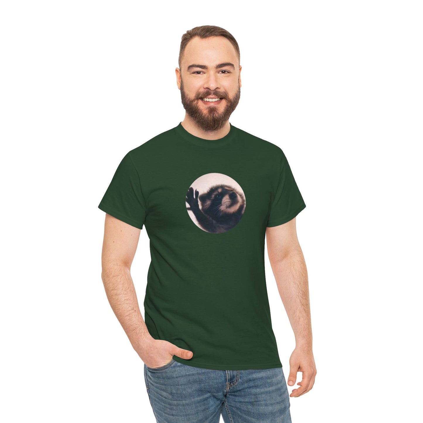 Pedro Raccoon Unisex Heavy Cotton Tee