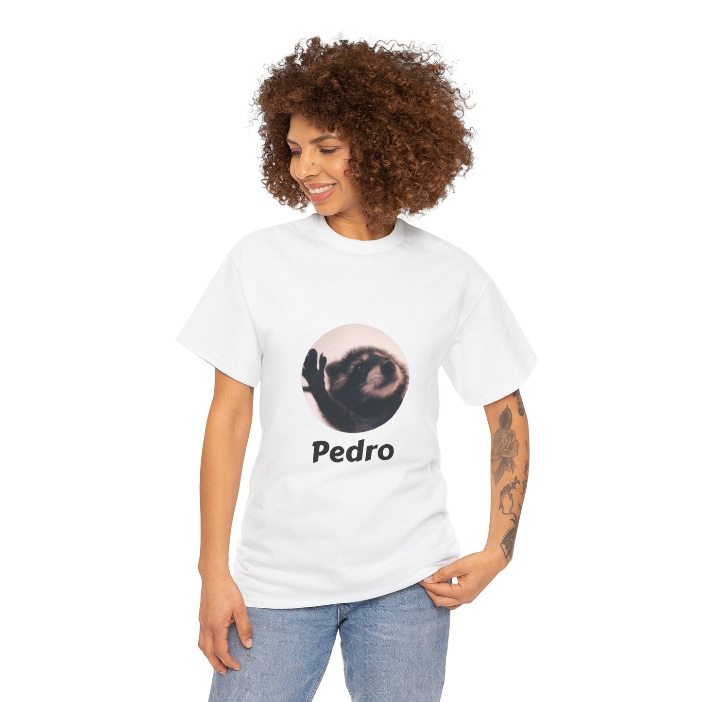 Pedro Raccoon Unisex Heavy Cotton Tee