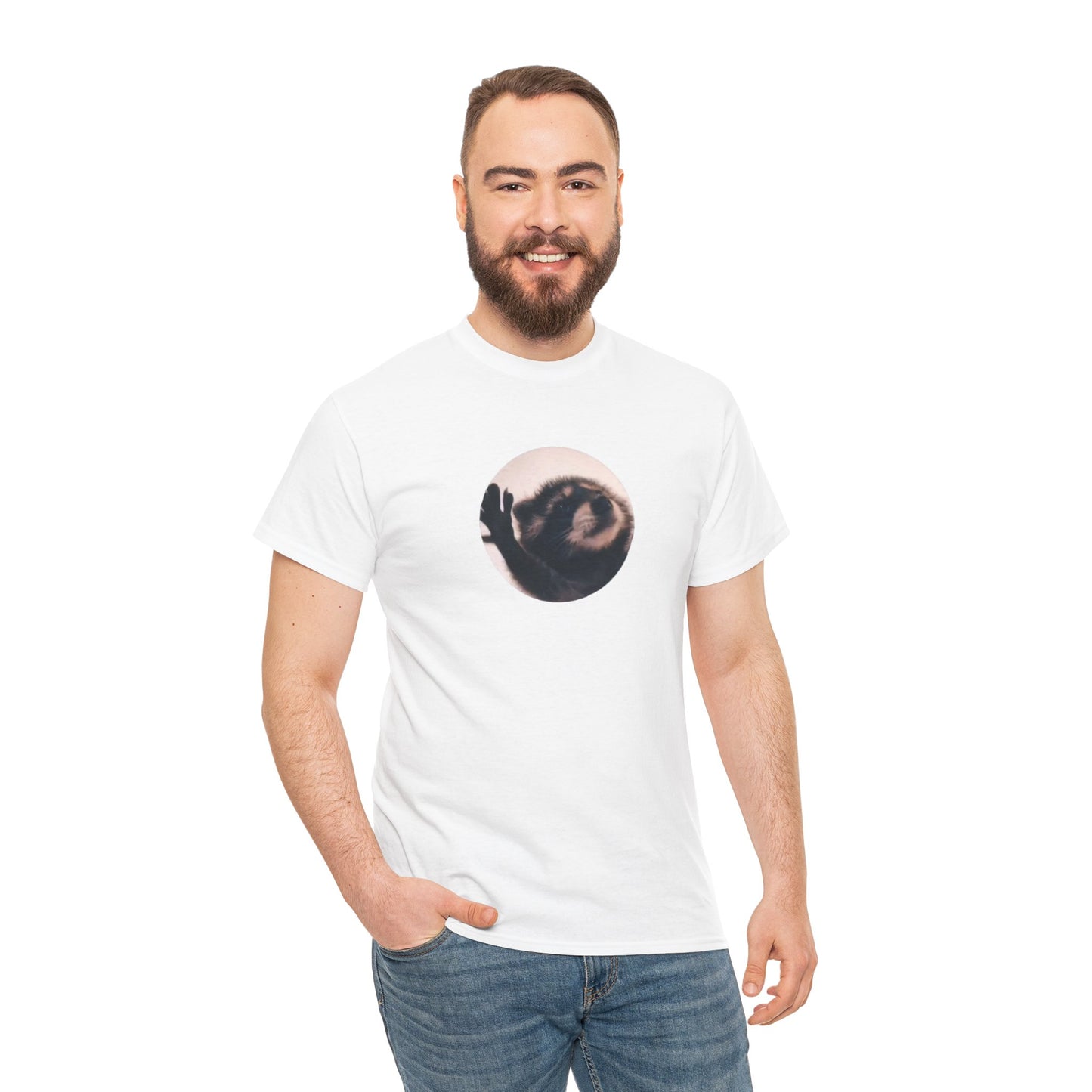 Pedro Raccoon Unisex Heavy Cotton Tee