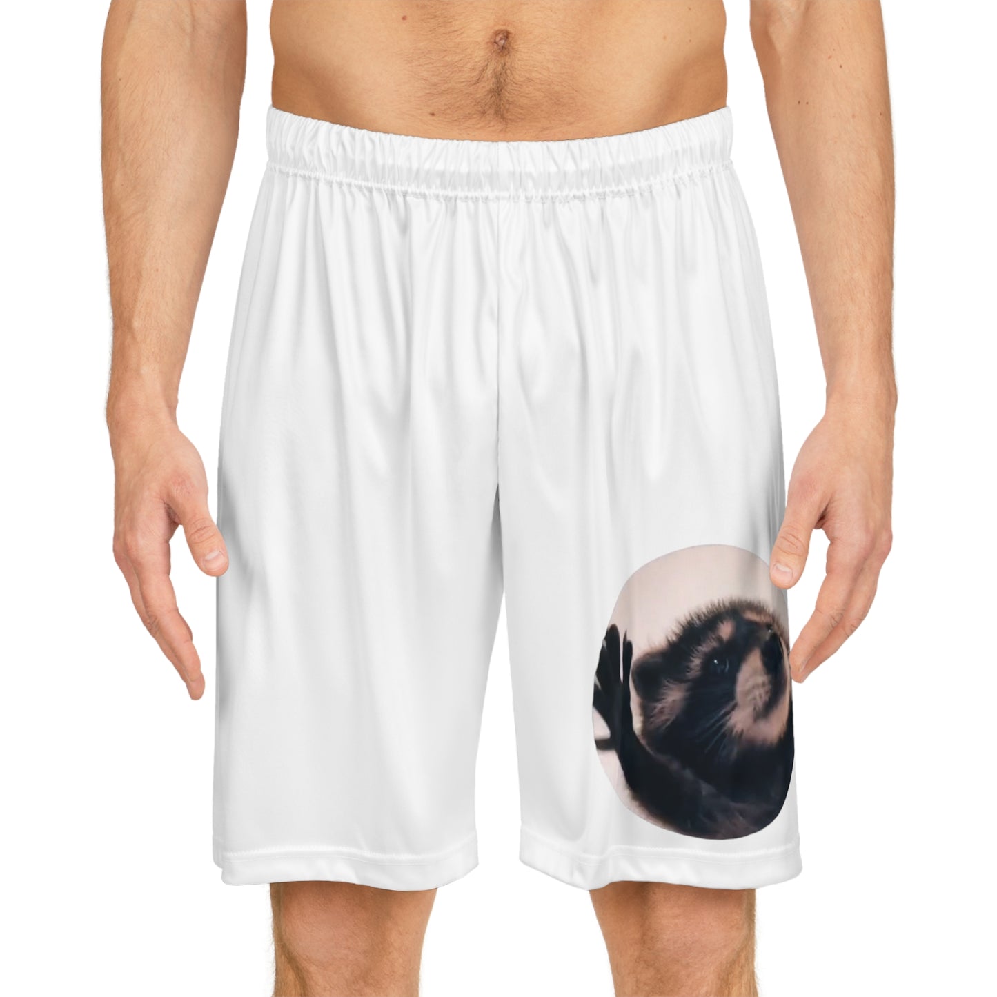 Pedro Raccoon Basketball Shorts (AOP)