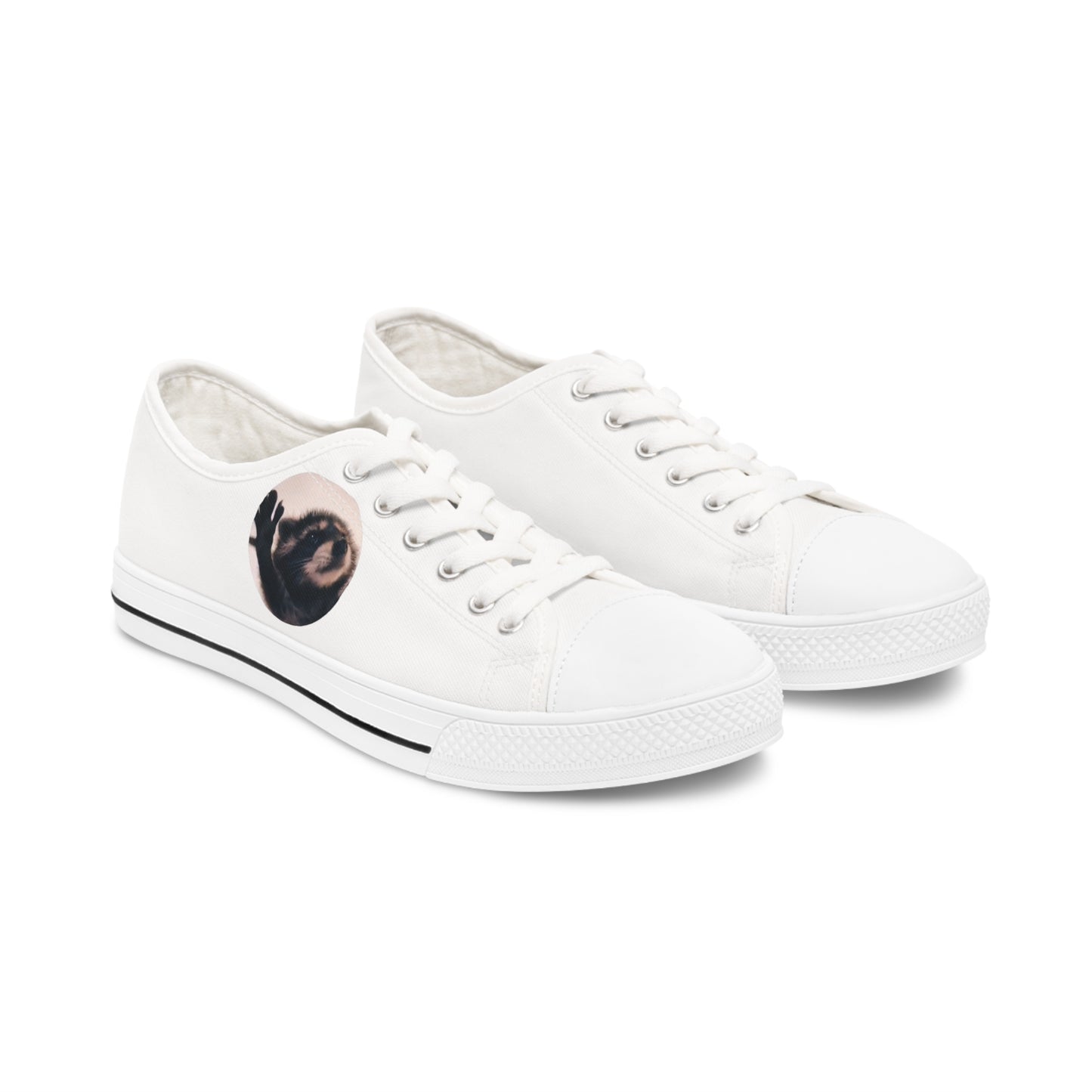 Pedro Raccoon Women's Low Top Sneakers