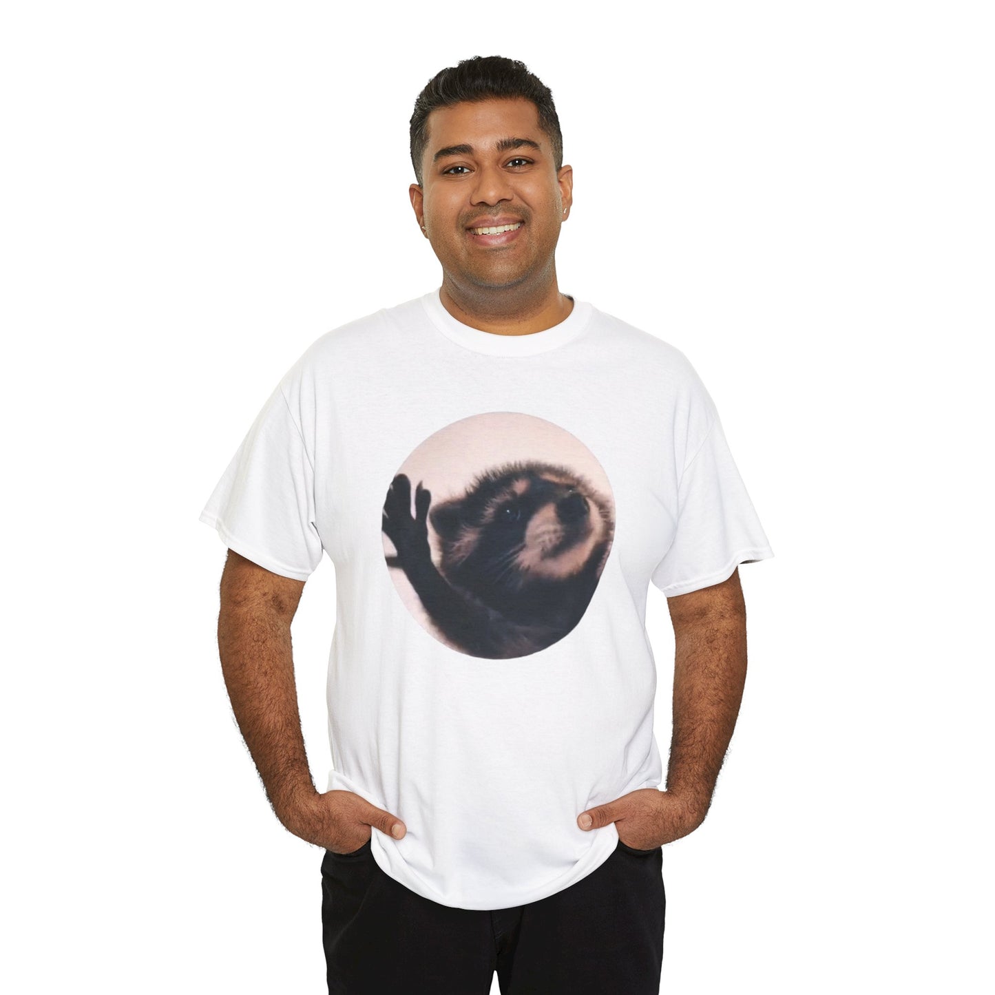 Pedro Raccoon Unisex Heavy Cotton Tee