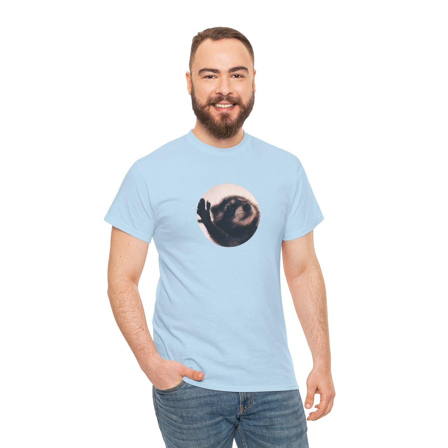 Pedro Raccoon Unisex Heavy Cotton Tee